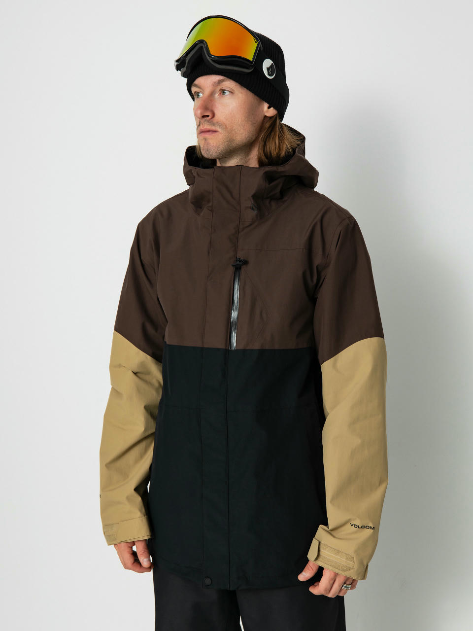 Pánská Snowboardová bunda Volcom L Gore Tex (brown)