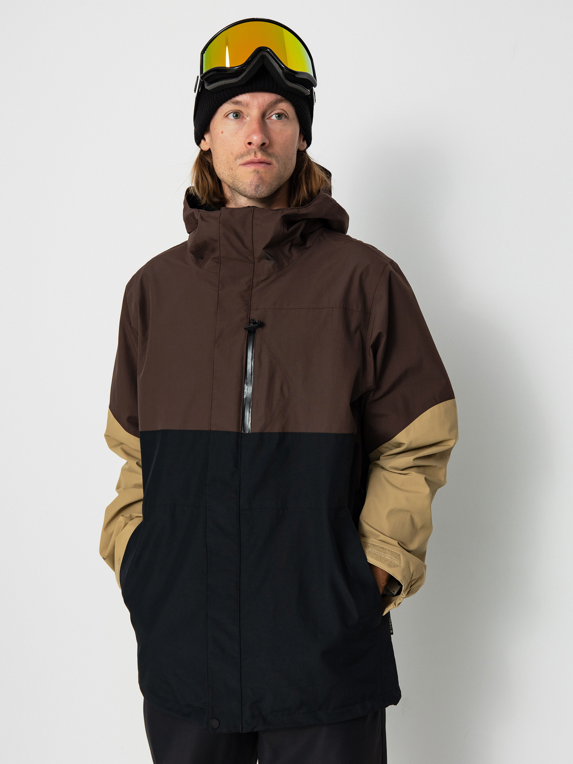 Pánská Snowboardová bunda Volcom L Gore Tex (brown)