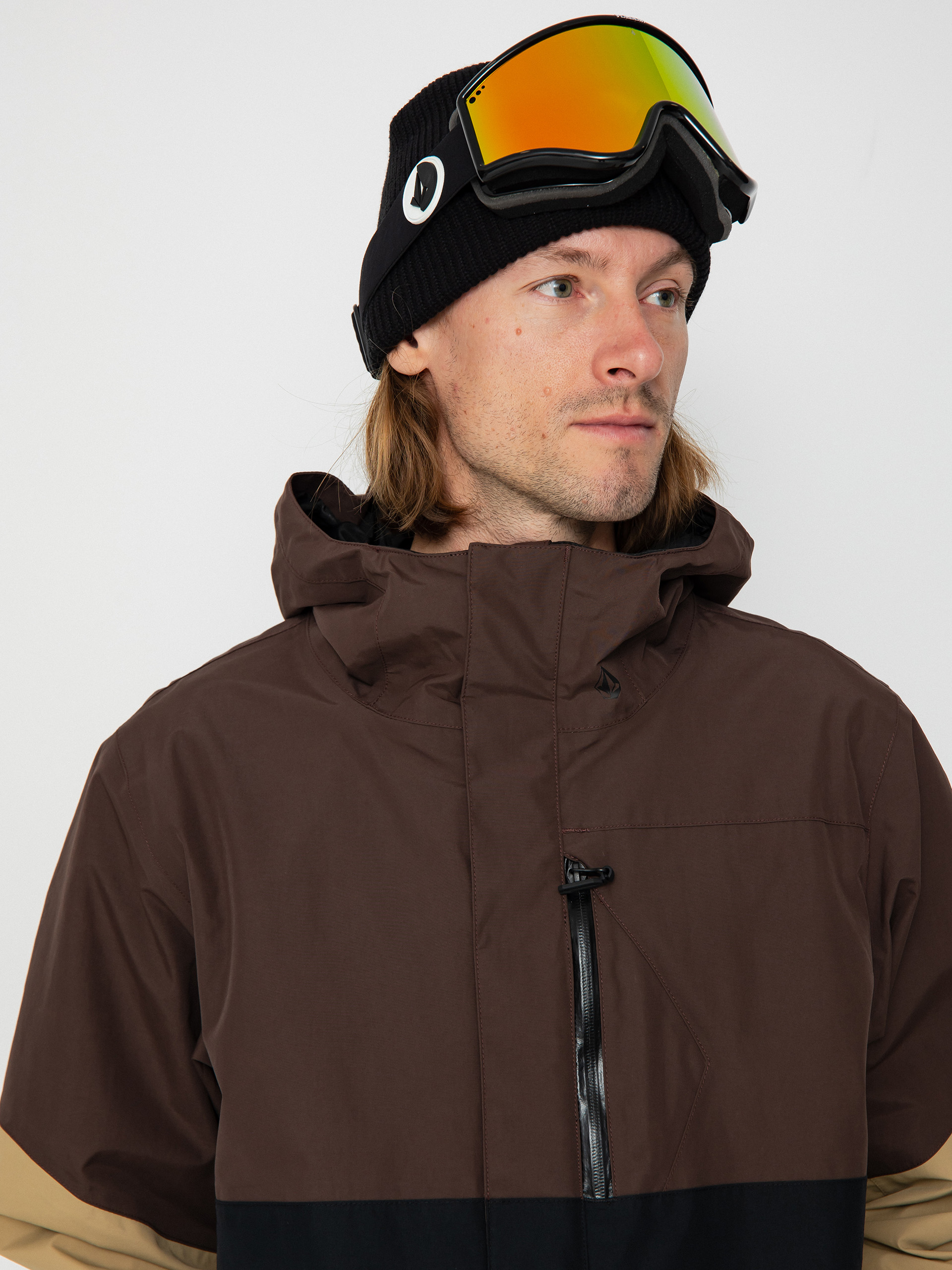 Pánská Snowboardová bunda Volcom L Gore Tex (brown)
