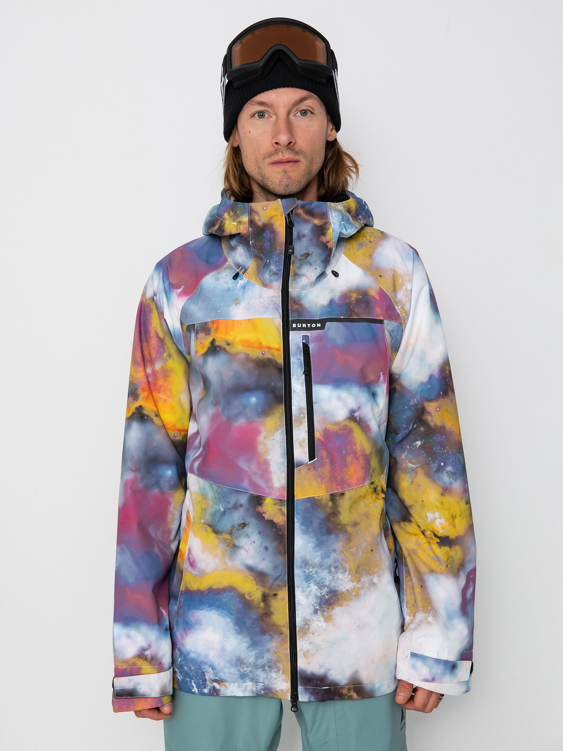 Pánská Snowboardová bunda Burton Lodgepole (stout white voyager)