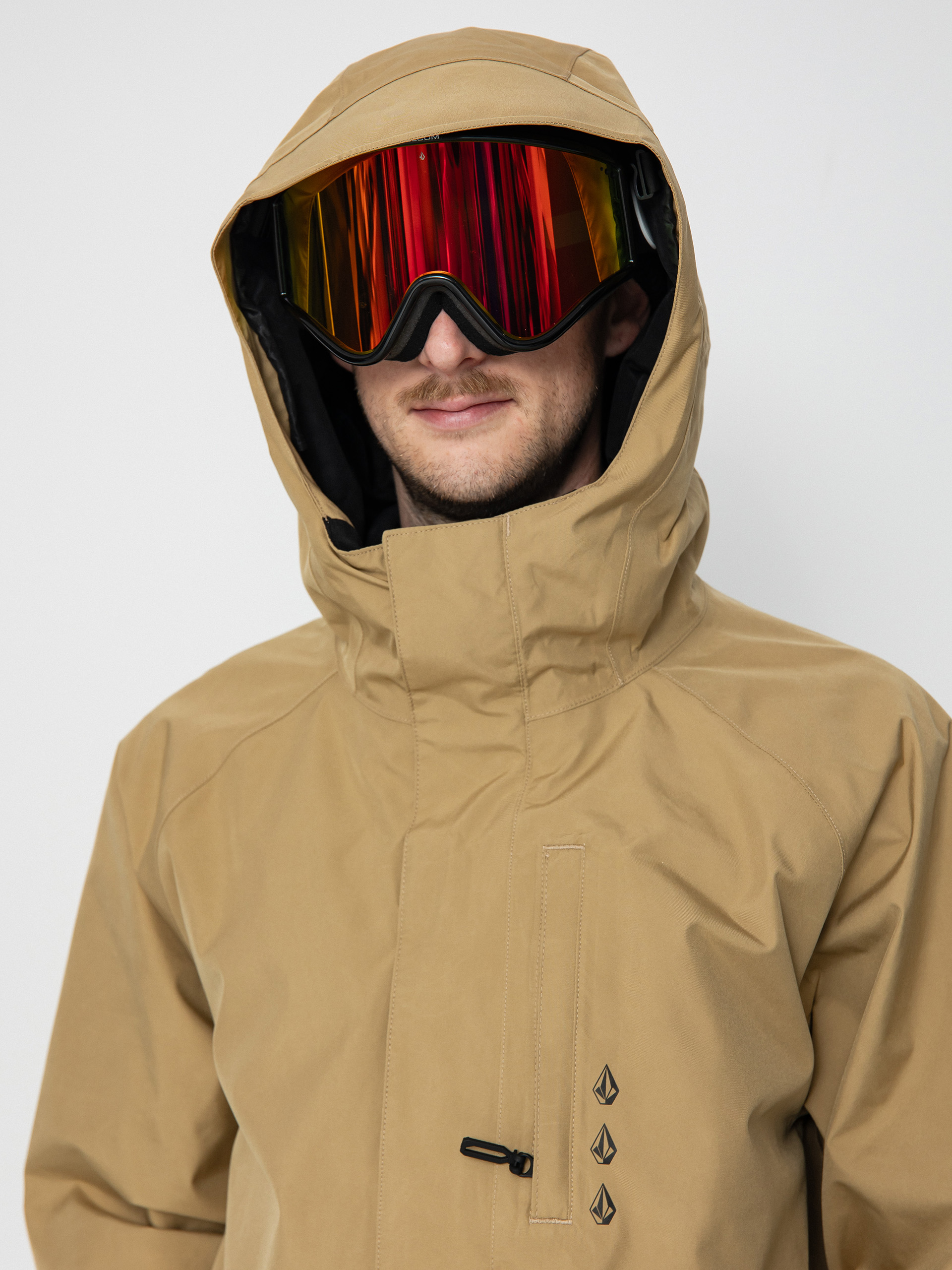 Pánská Snowboardová bunda Volcom Dua Gore Tex (dark khaki)