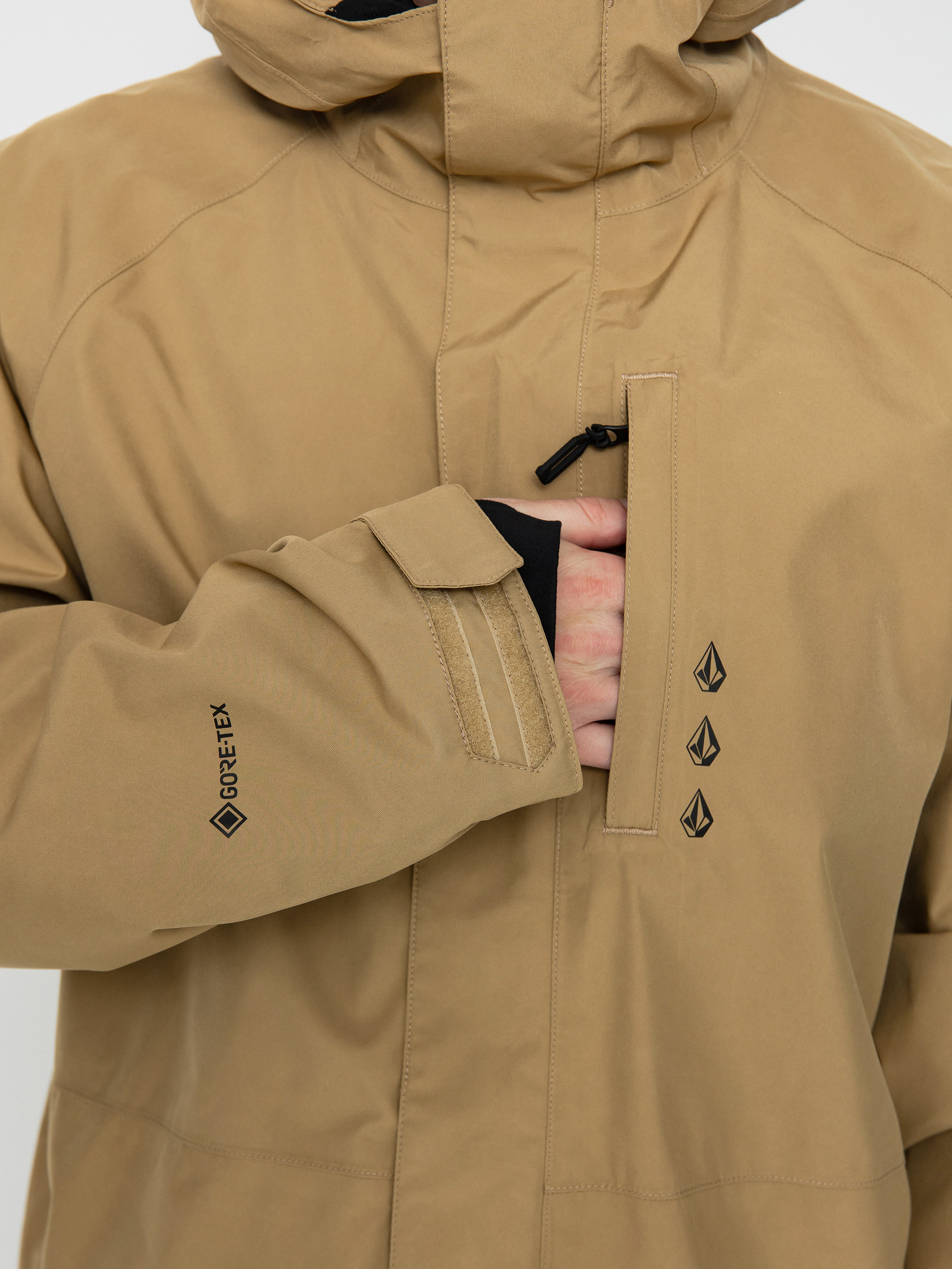 Pánská Snowboardová bunda Volcom Dua Gore Tex (dark khaki)