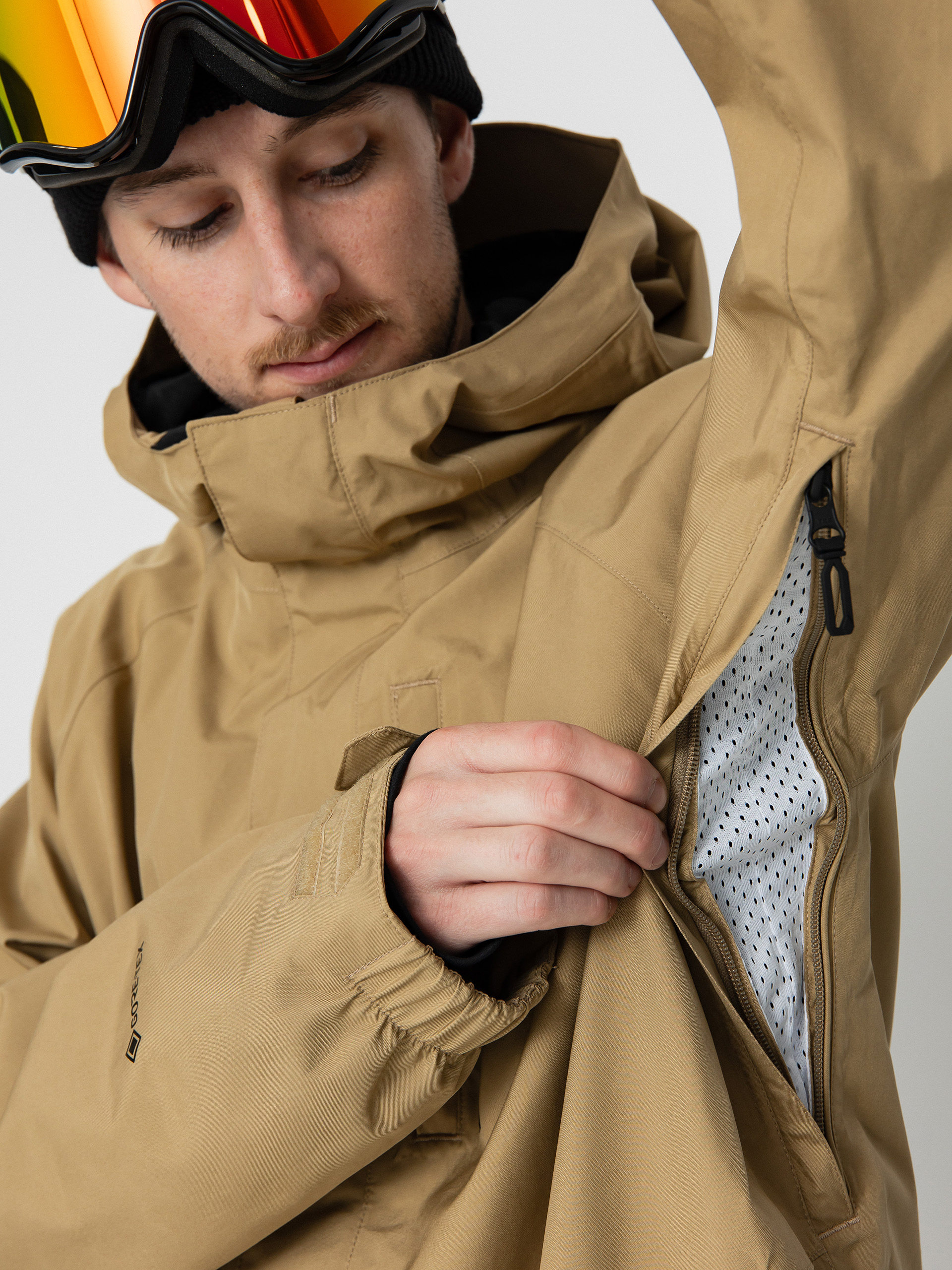 Pánská Snowboardová bunda Volcom Dua Gore Tex (dark khaki)