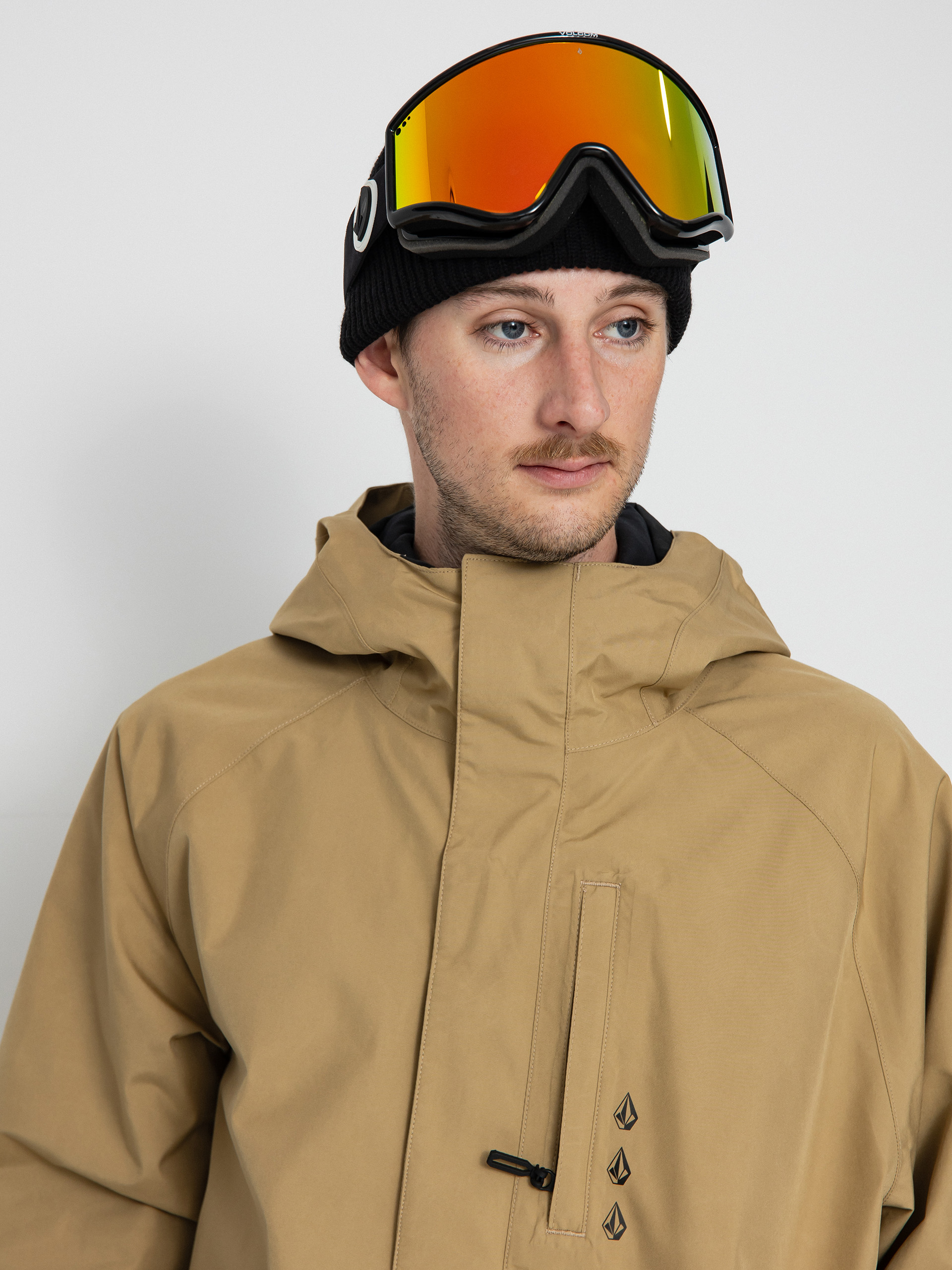 Pánská Snowboardová bunda Volcom Dua Gore Tex (dark khaki)