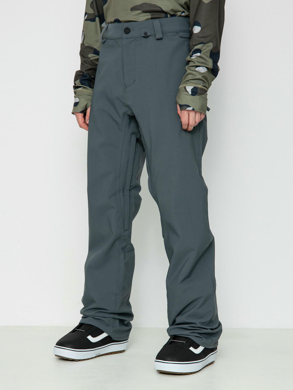 Snowboardové kalhoty Volcom Freakin Snow Chino (dark grey)