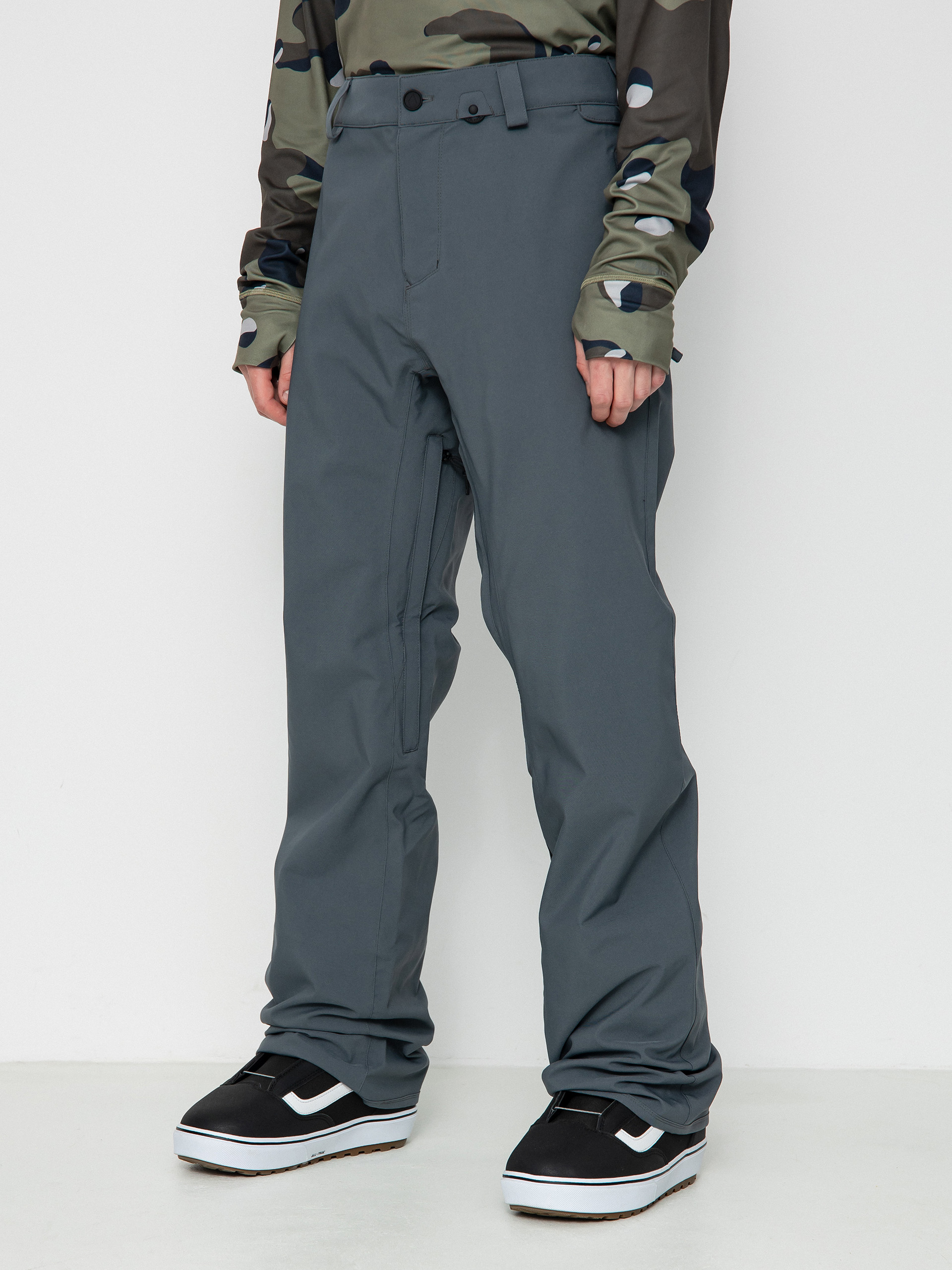 Pánské Snowboardové kalhoty Volcom Freakin Snow Chino (dark grey)