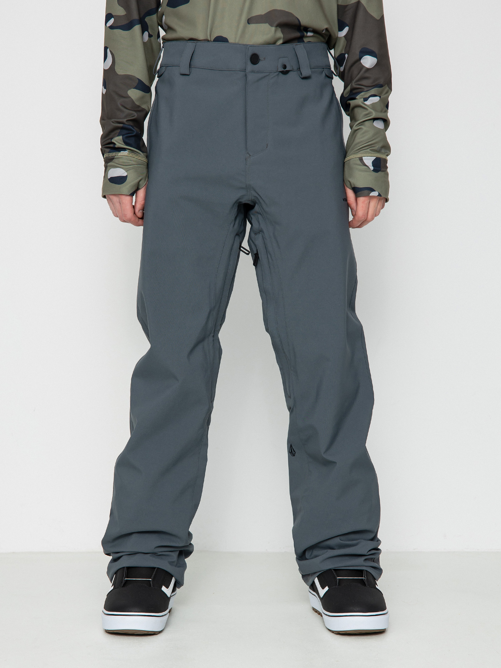 Pánské Snowboardové kalhoty Volcom Freakin Snow Chino (dark grey)