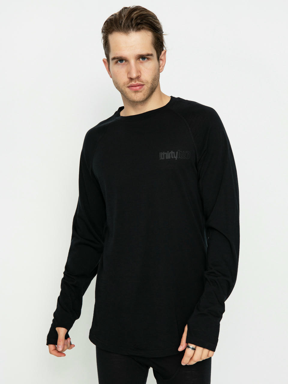 Spodní prádlo ThirtyTwo Ridelite Merino Ls (black/black)