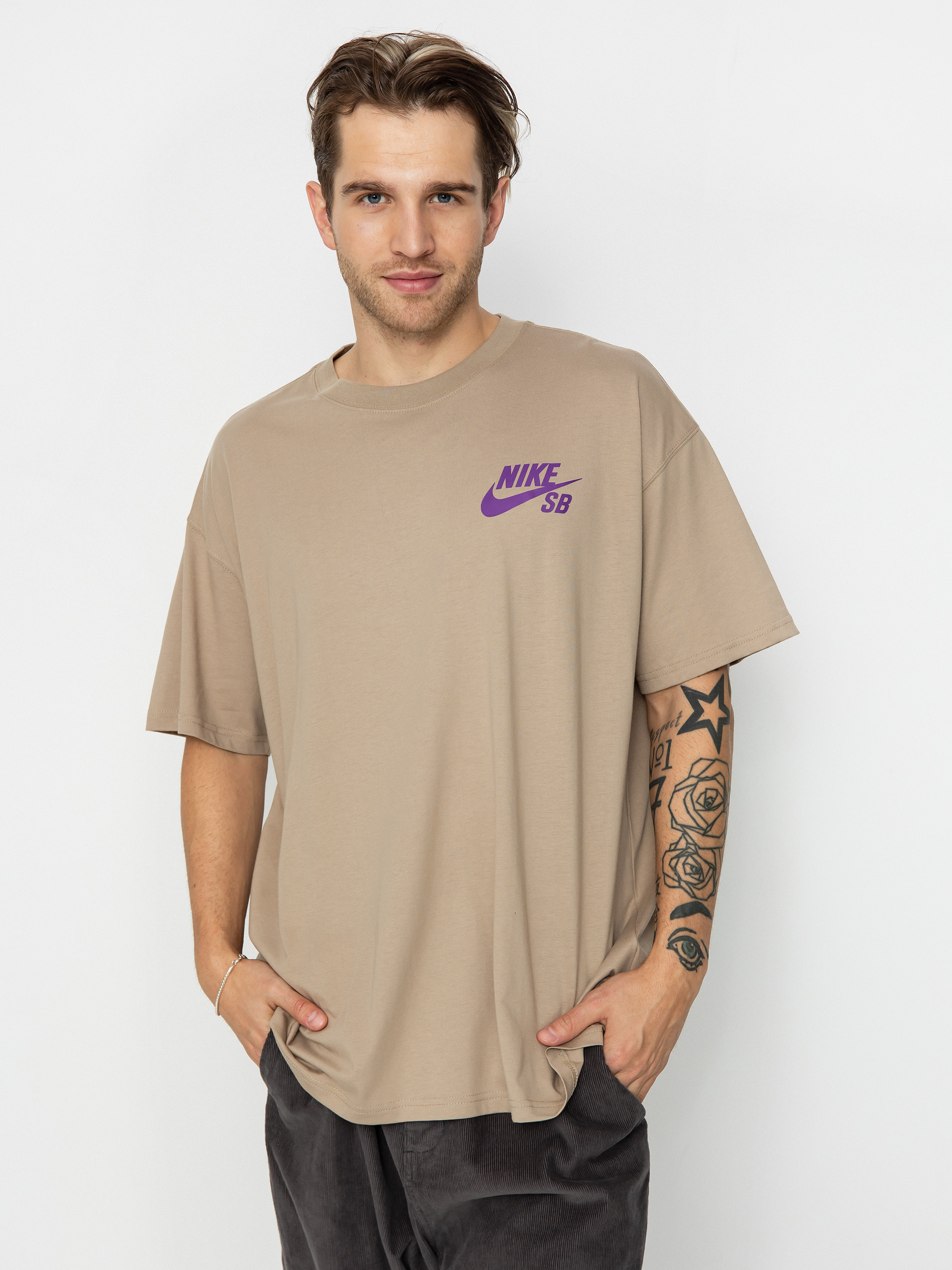 Tričko Nike SB Logo LBR (khaki)