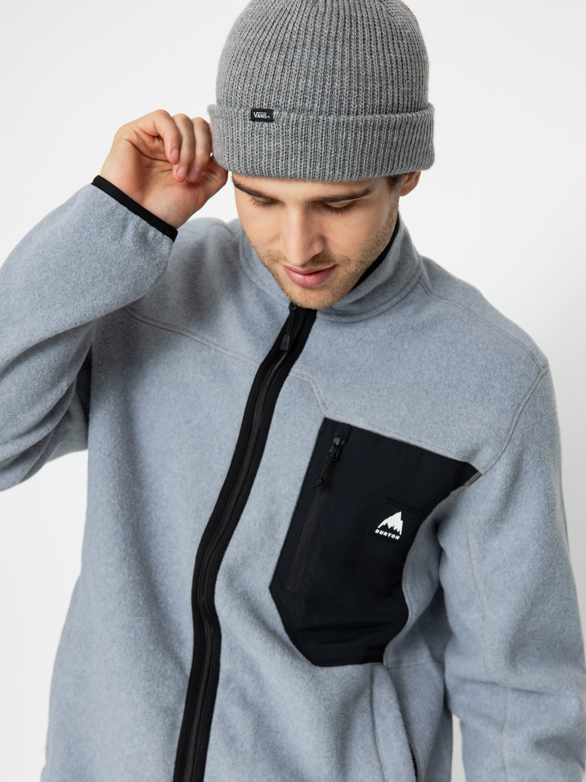 Mikina s kapucí Burton Cinder ZHD (gray heather)