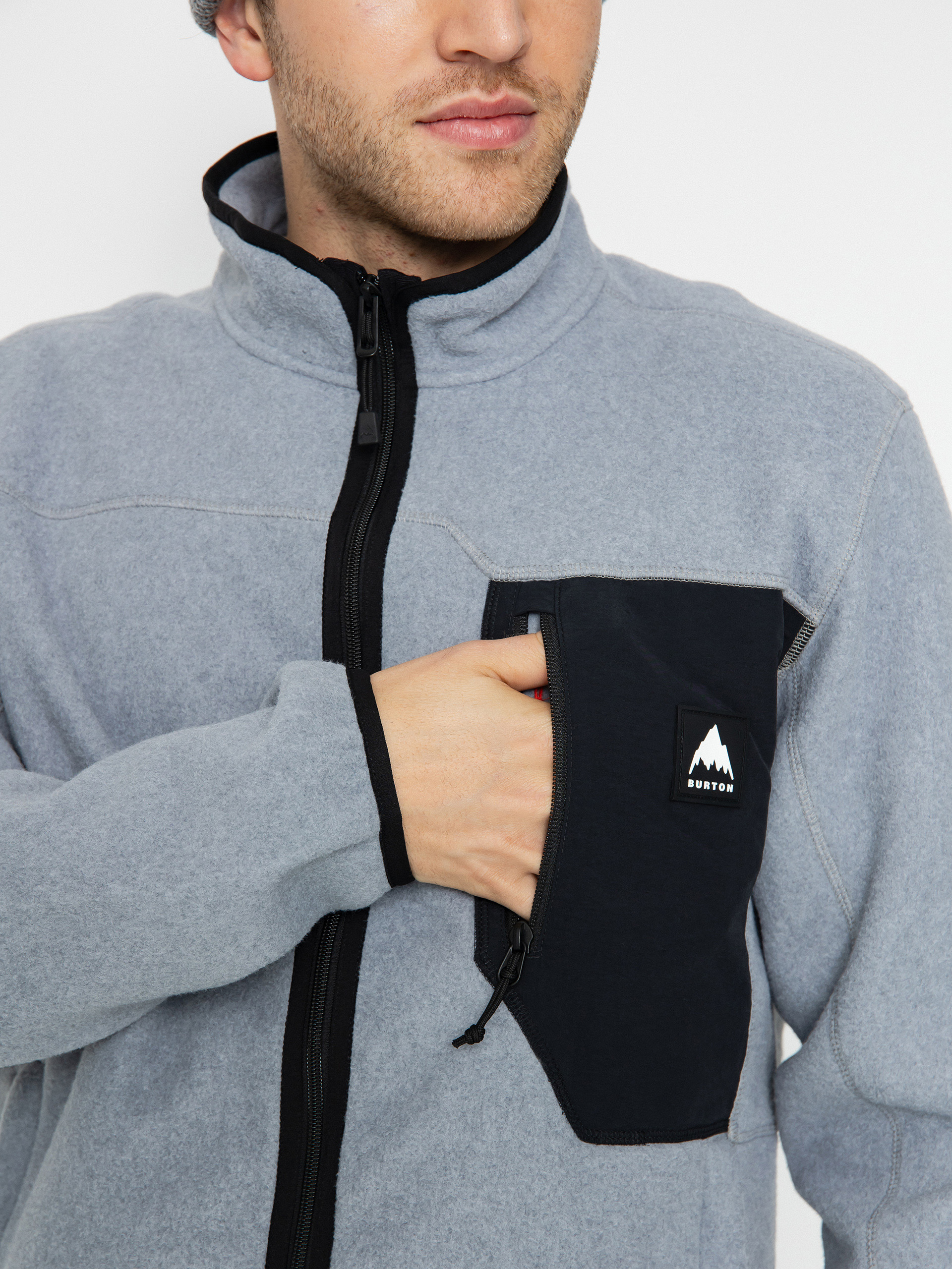 Mikina s kapucí Burton Cinder ZHD (gray heather)