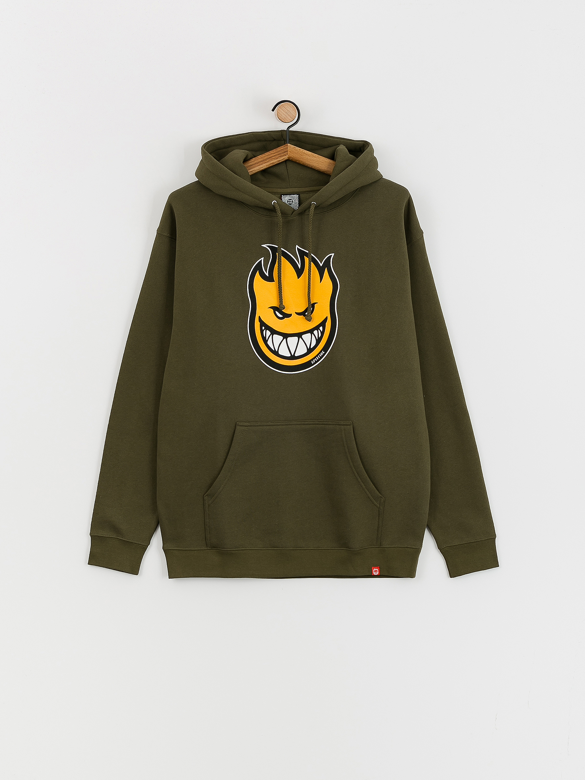 Mikina s kapucí Spitfire Bghd Fl HD (army green/gold/black)