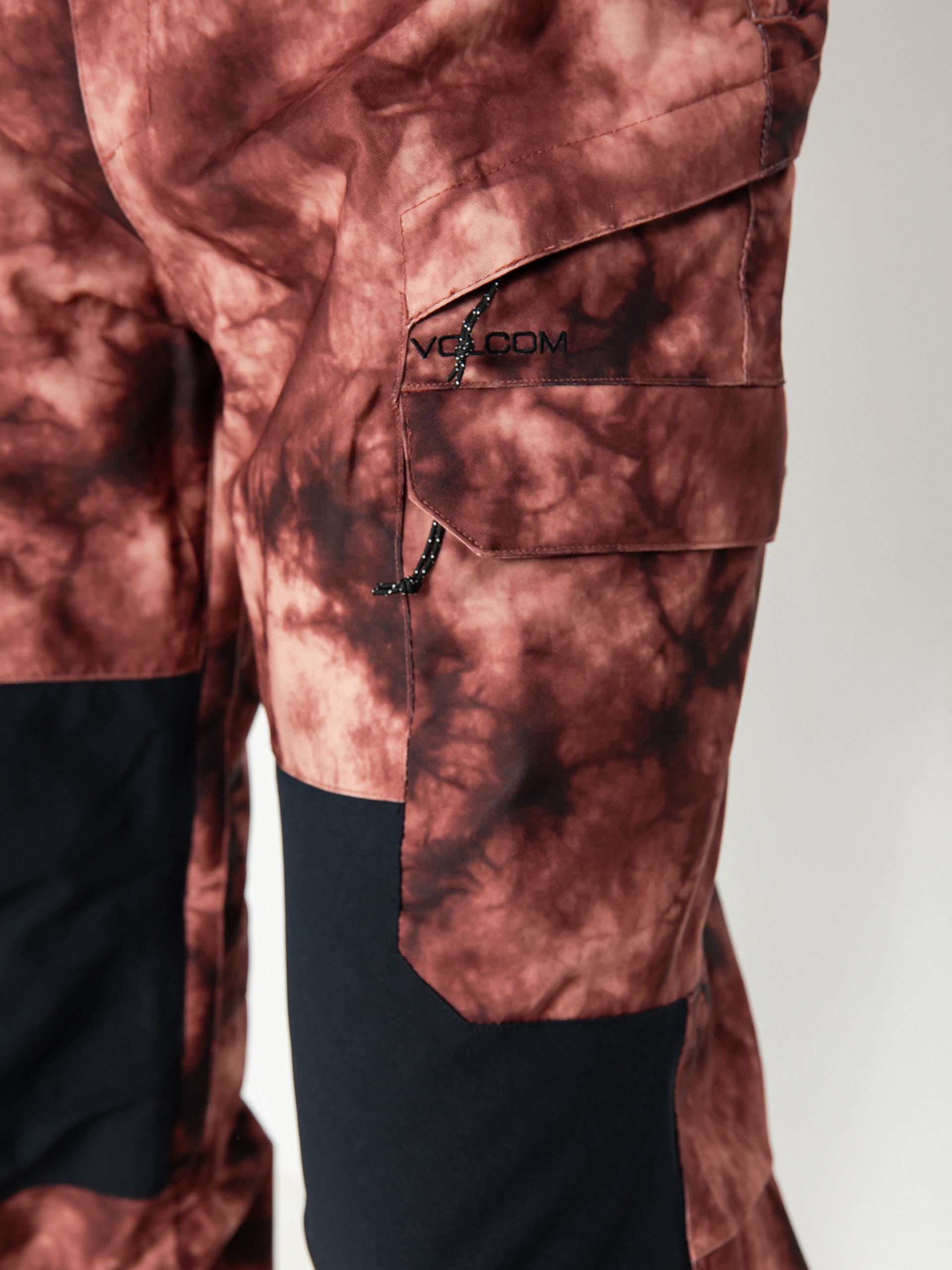 Dámské Snowboardové kalhoty Volcom Creston 3Dstretch Bib Overall (pink salt wash)