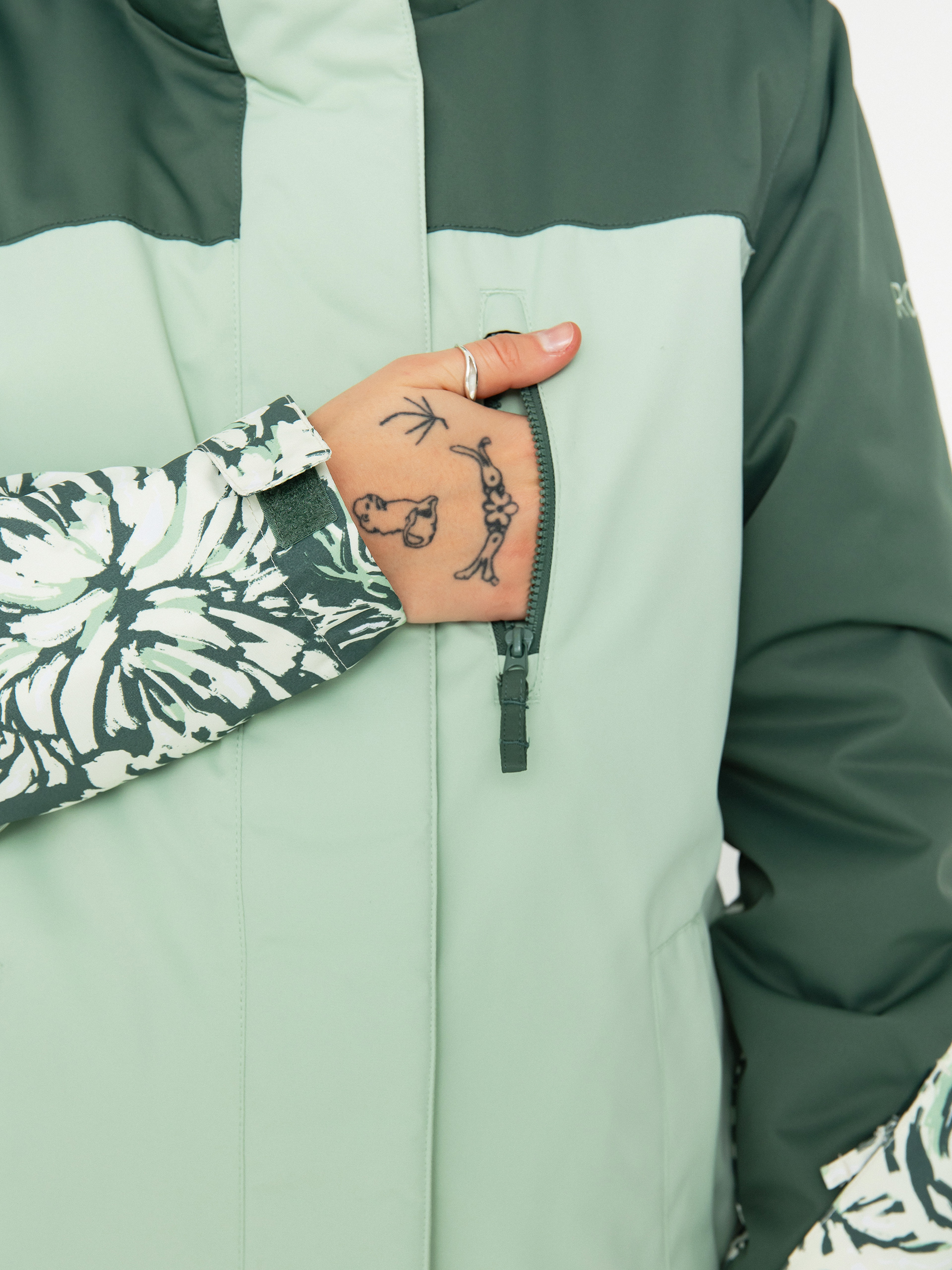 Dámská Snowboardová bunda Roxy Jetty Block (dark forest wild)