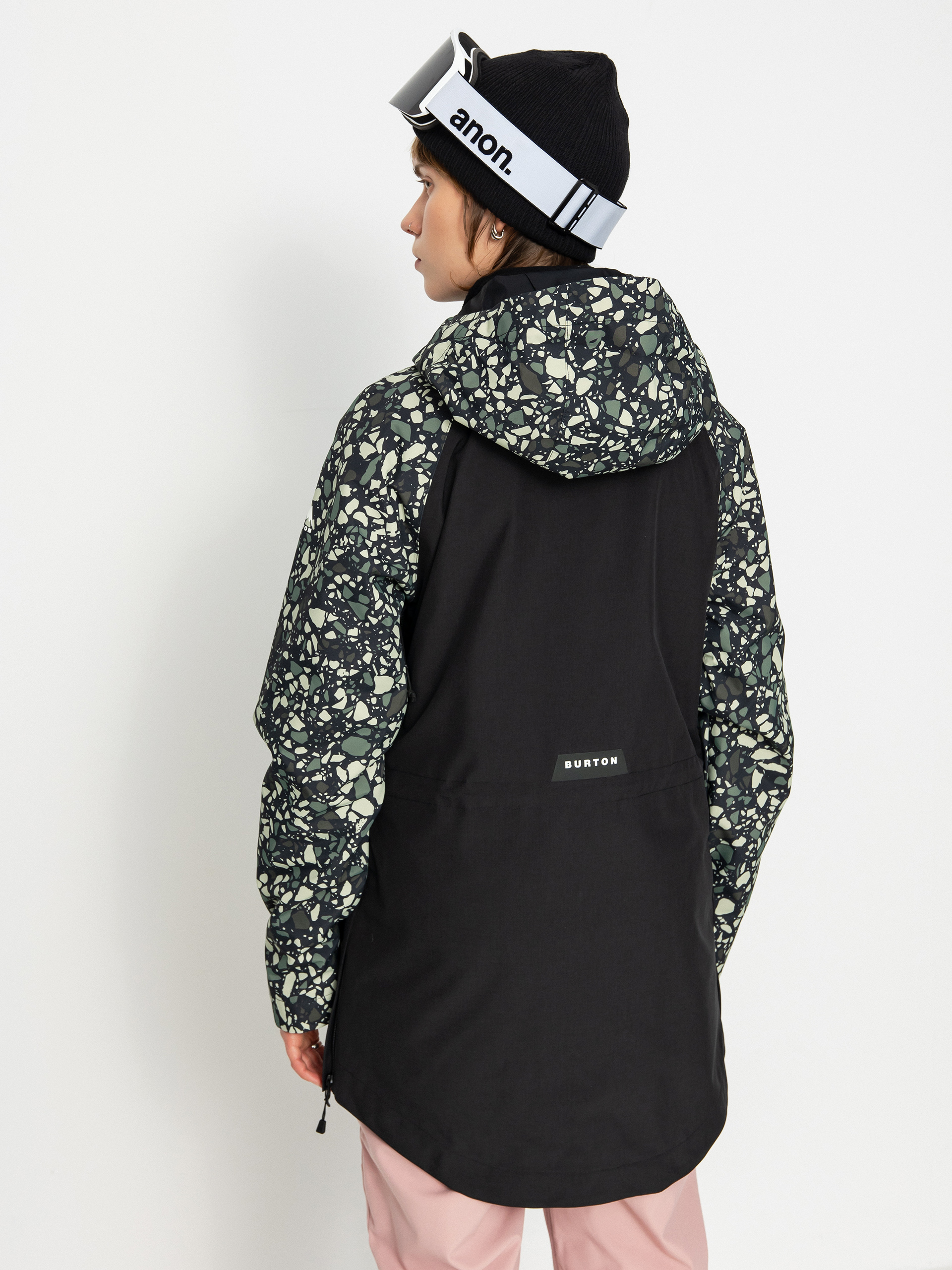 Dámská Snowboardová bunda Burton Lalik (sediment/true black)