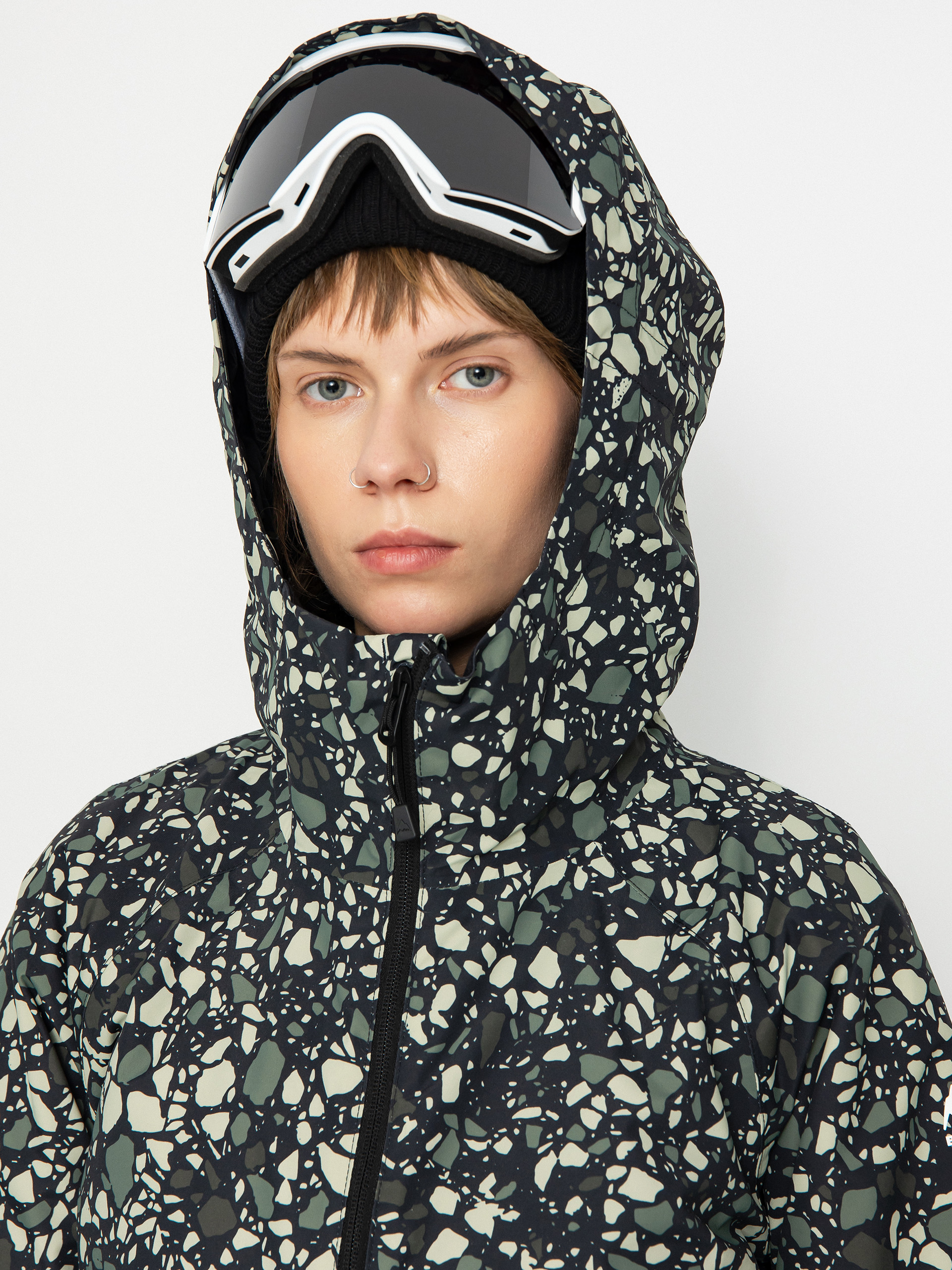 Dámská Snowboardová bunda Burton Lalik (sediment/true black)