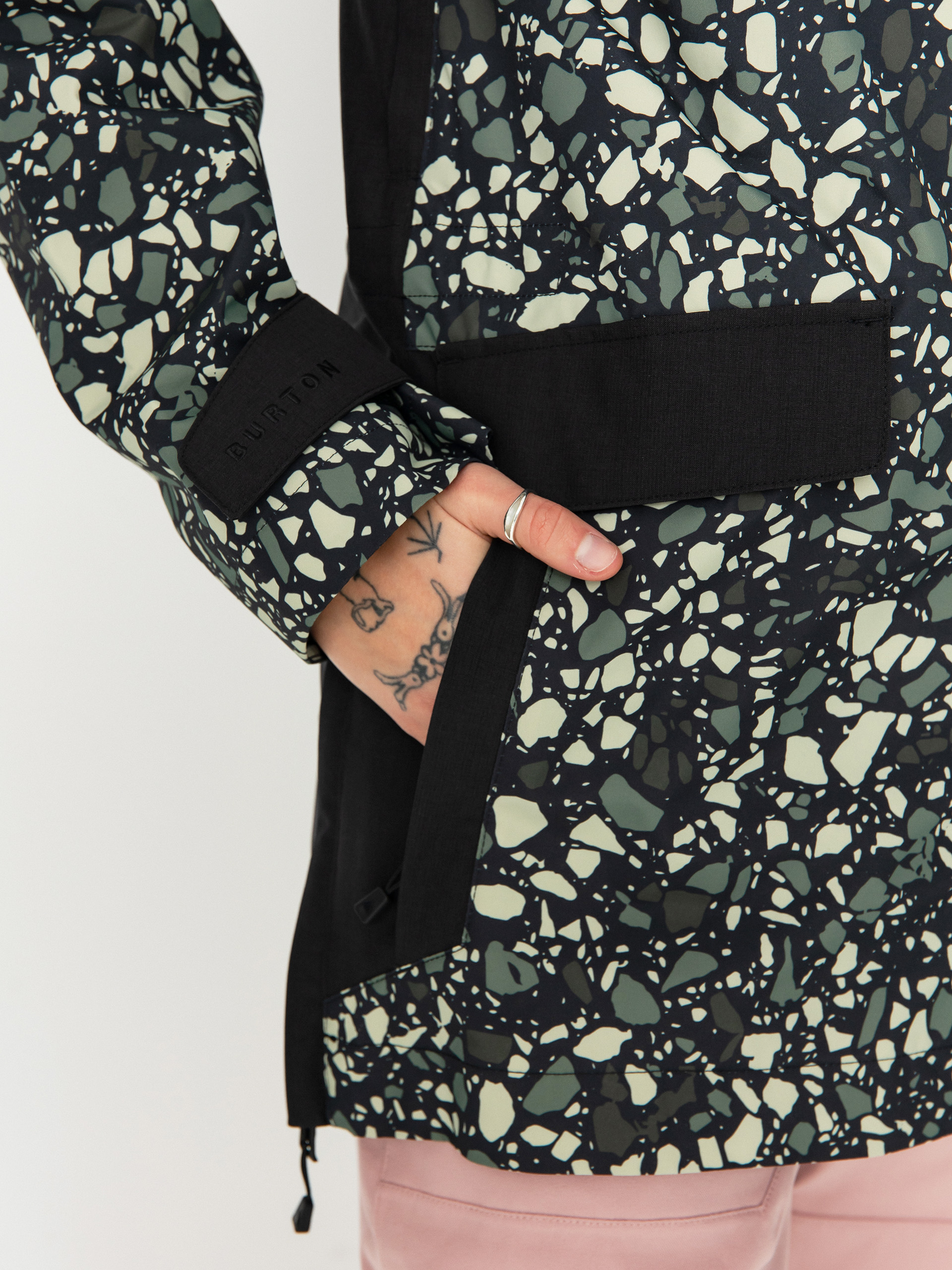 Dámská Snowboardová bunda Burton Lalik (sediment/true black)