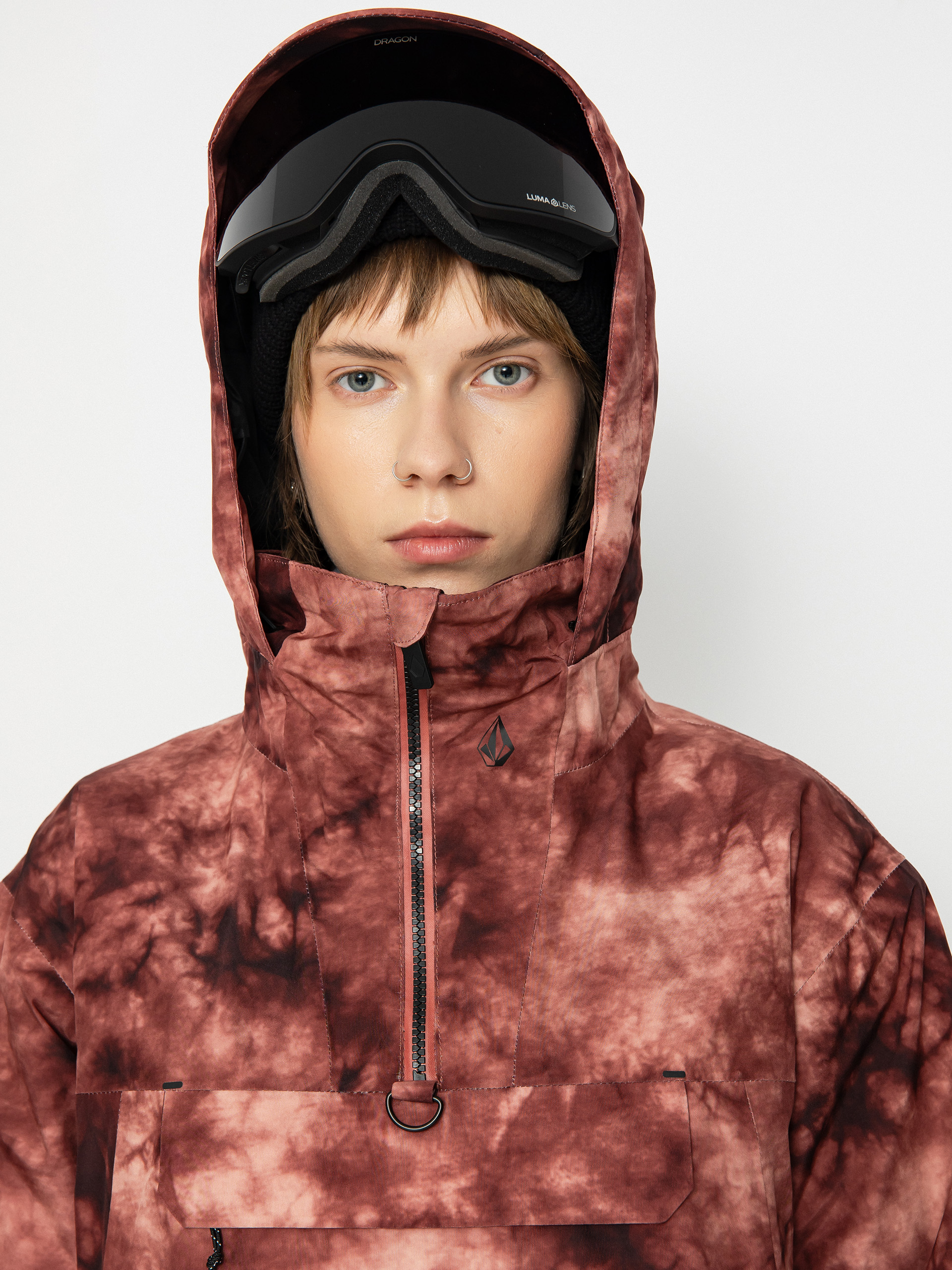 Dámská Snowboardová bunda Volcom Fern Ins Gore Pullover (pink salt wash)