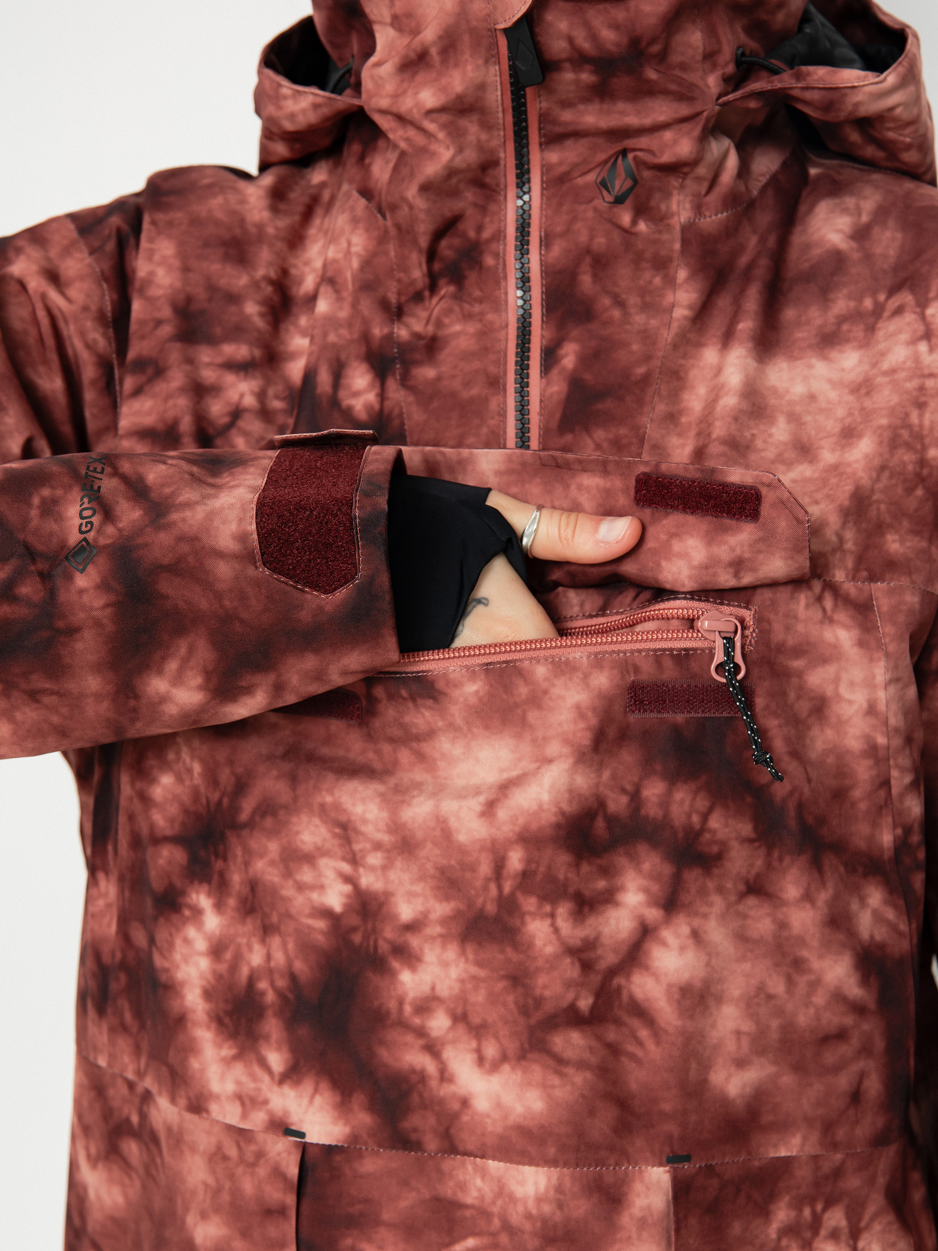 Dámská Snowboardová bunda Volcom Fern Ins Gore Pullover (pink salt wash)