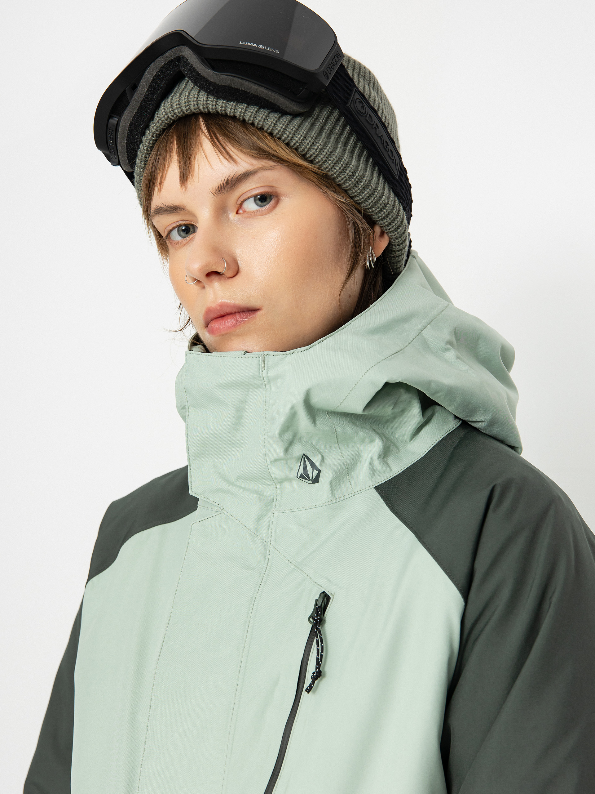 Dámská Snowboardová bunda Volcom V.Co Aris Ins Gore (sage frost)