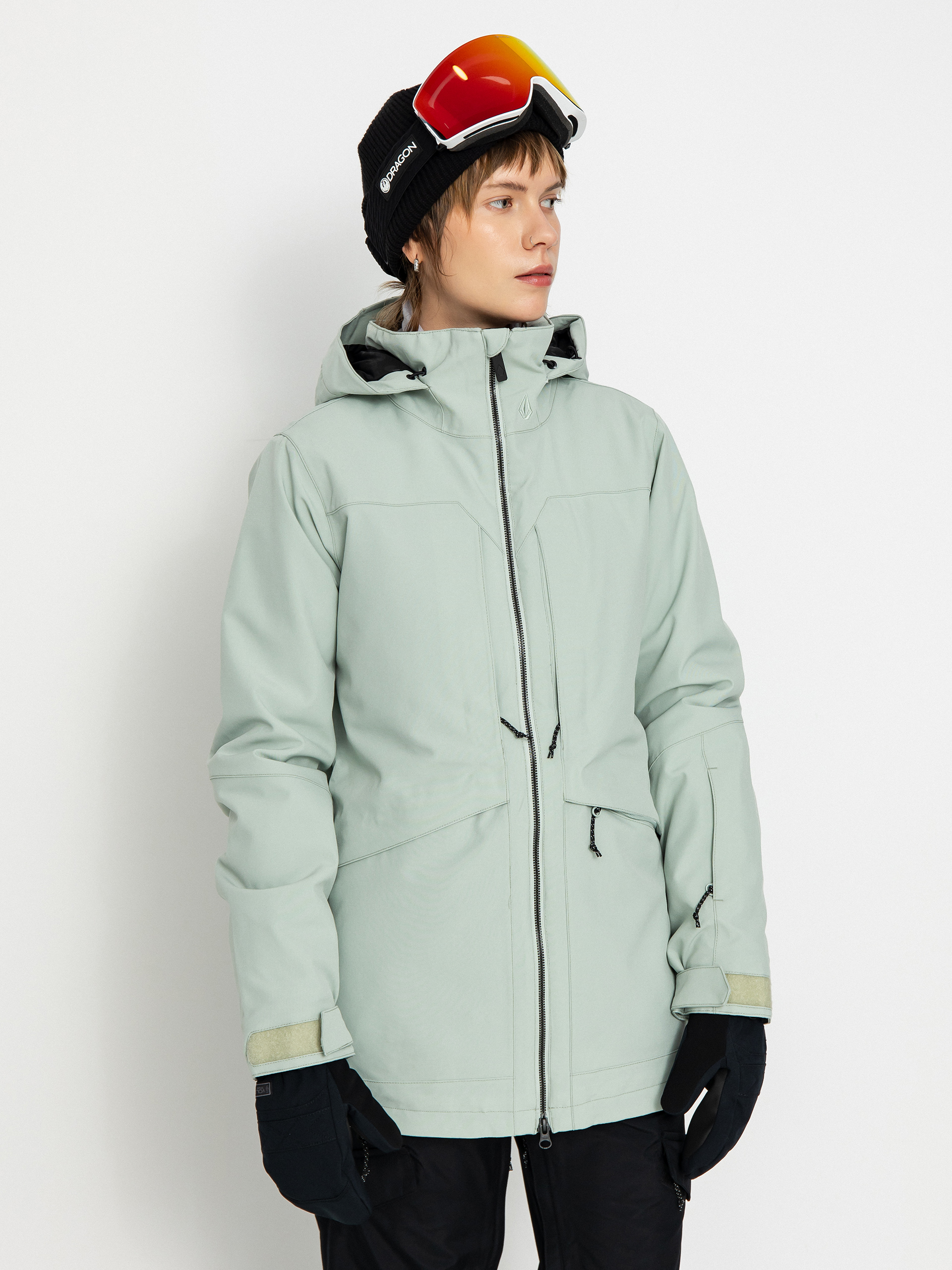 Snowboardová bunda Volcom Shelter 3D Stretch Wmn (sage frost)