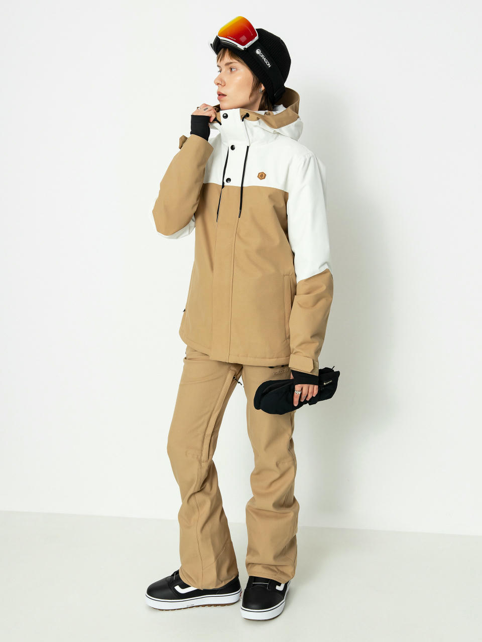 Dámská Snowboardová bunda Volcom Bolt Ins (dark khaki)