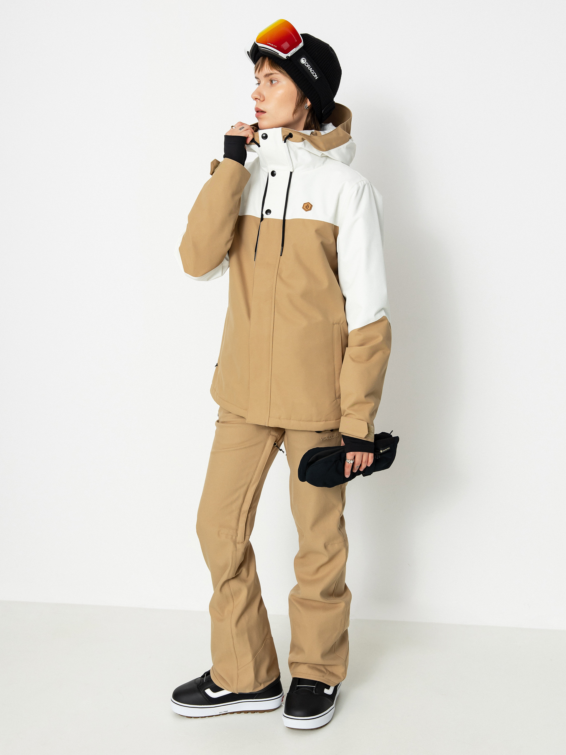 Snowboardová bunda Volcom Bolt Ins Wmn (dark khaki)