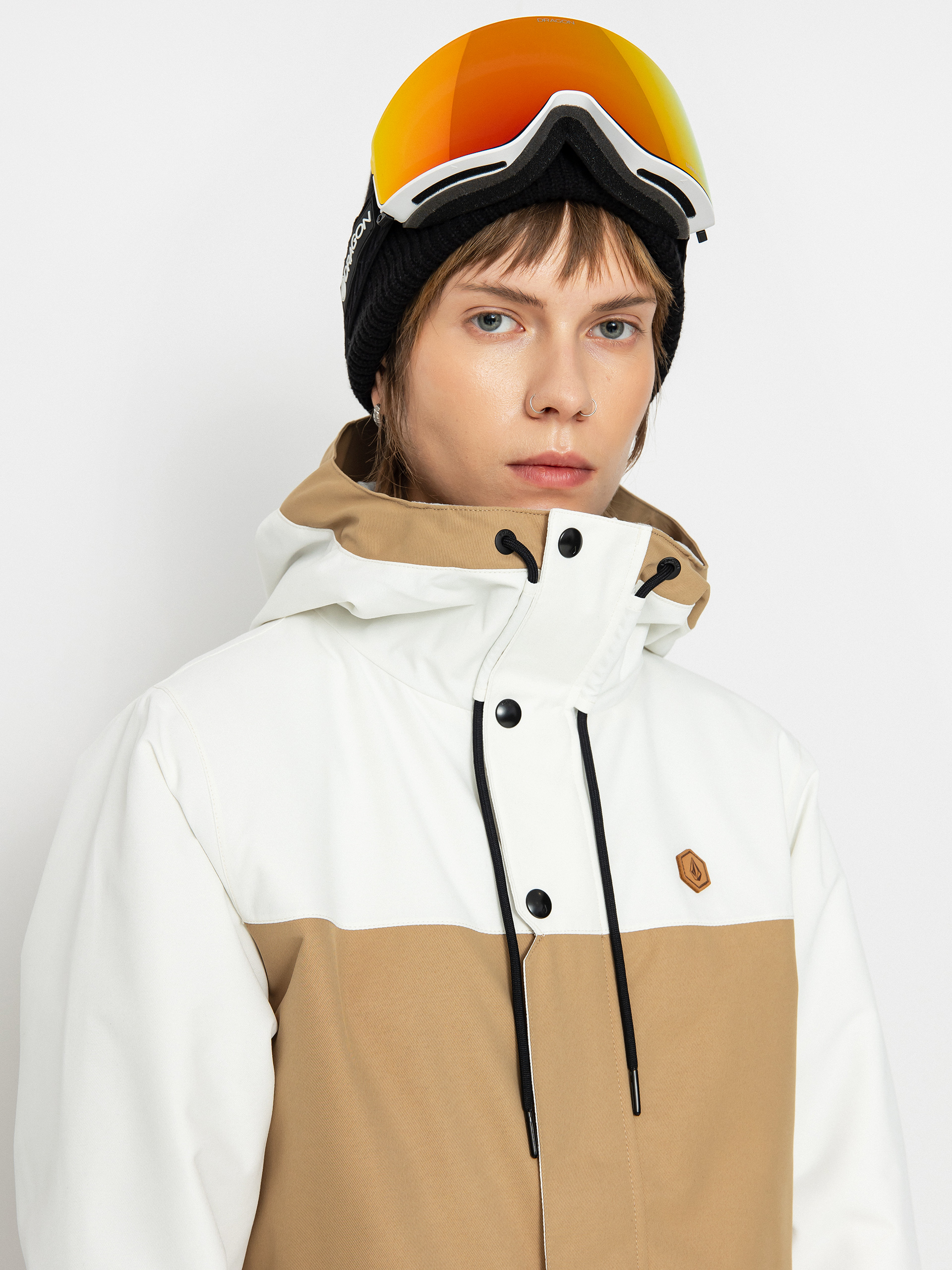Dámská Snowboardová bunda Volcom Bolt Ins (dark khaki)
