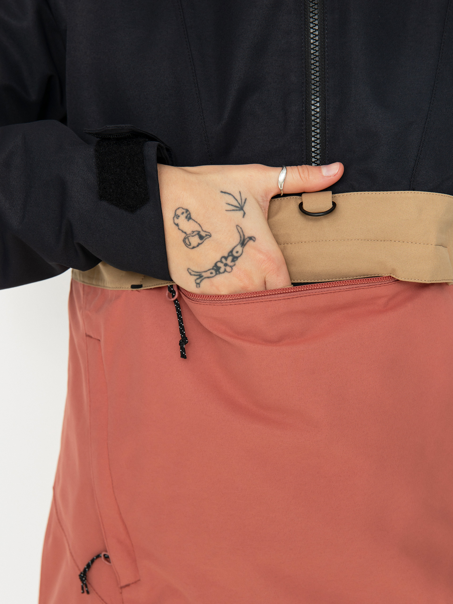 Dámská Snowboardová bunda Volcom Ashfield Pullover (earth pink)