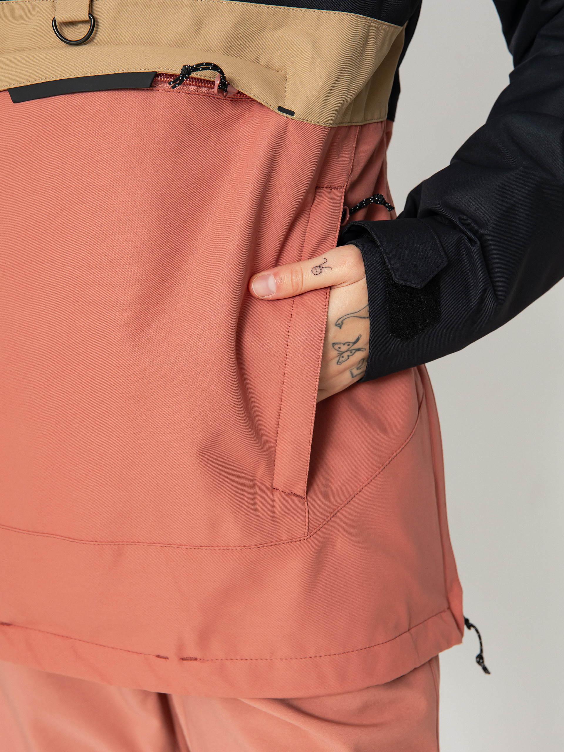 Dámská Snowboardová bunda Volcom Ashfield Pullover (earth pink)