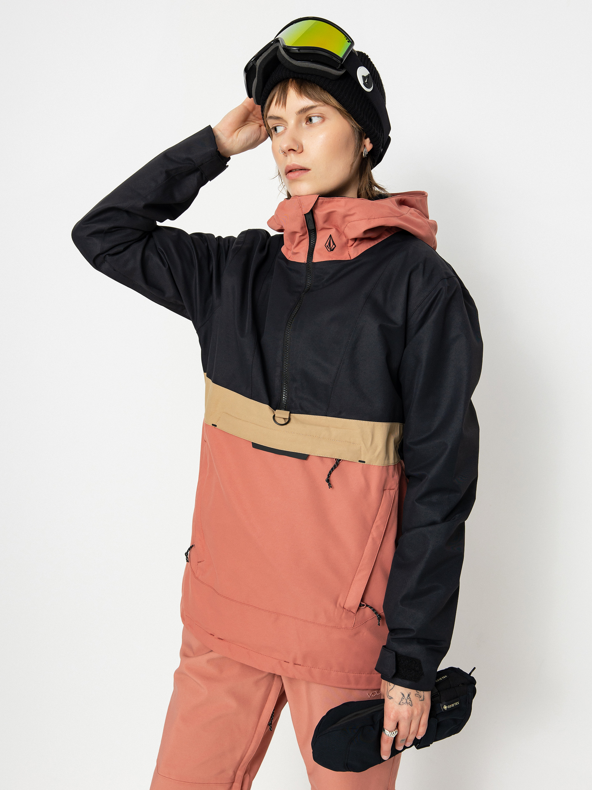 Dámská Snowboardová bunda Volcom Ashfield Pullover (earth pink)