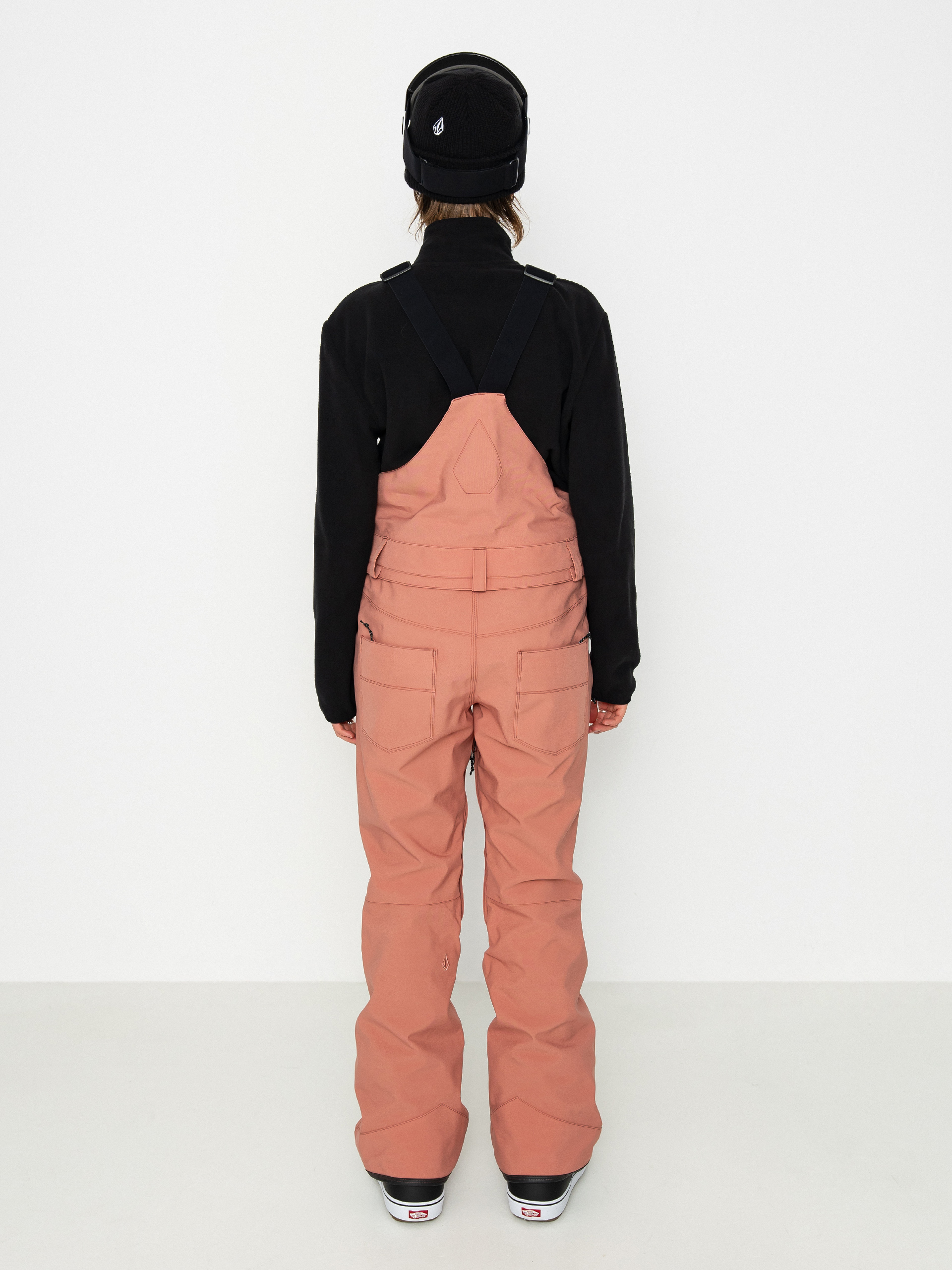 Dámské Snowboardové kalhoty Volcom Swift Bib Overall (earth pink)