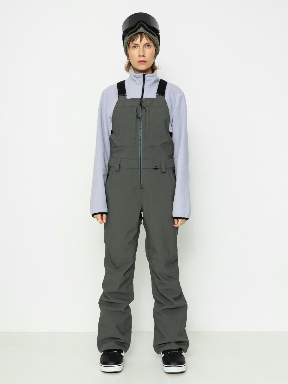 Dámské Snowboardové kalhoty Volcom Swift Bib Overall (eucalyptus)