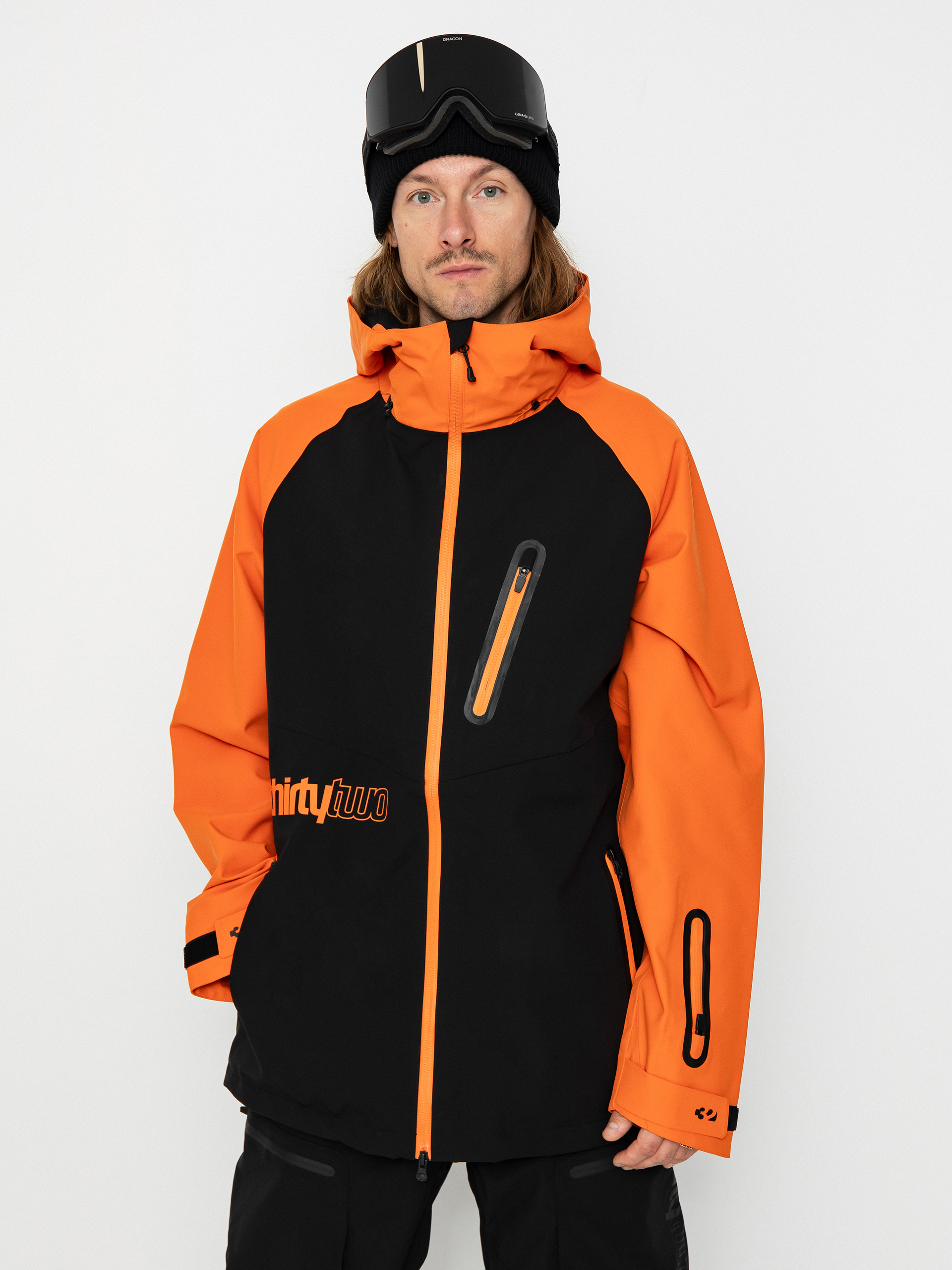Pánská Snowboardová bunda ThirtyTwo Grasser (black/orange)