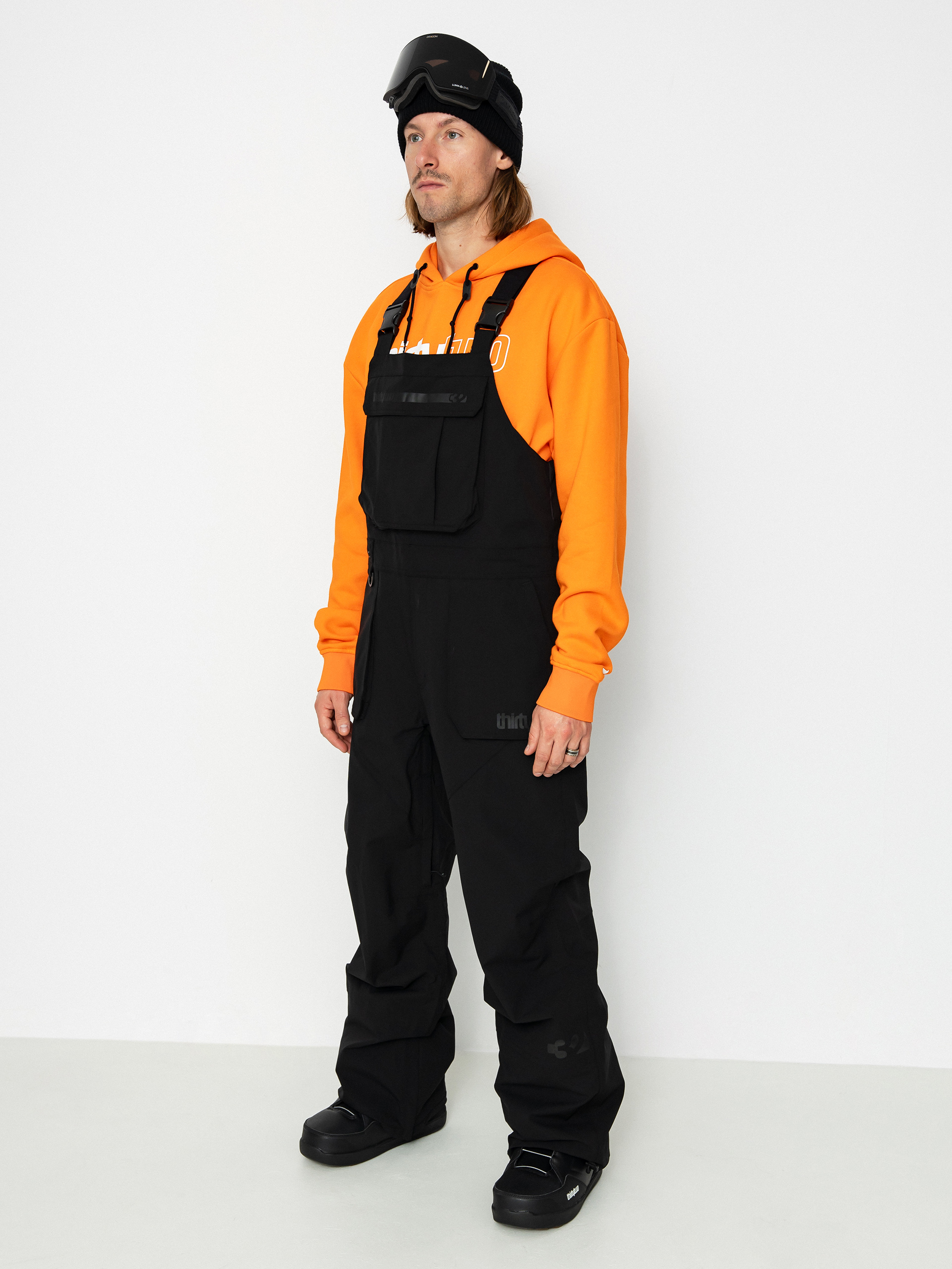 Pánské Snowboardové kalhoty ThirtyTwo Basement Bib (black)