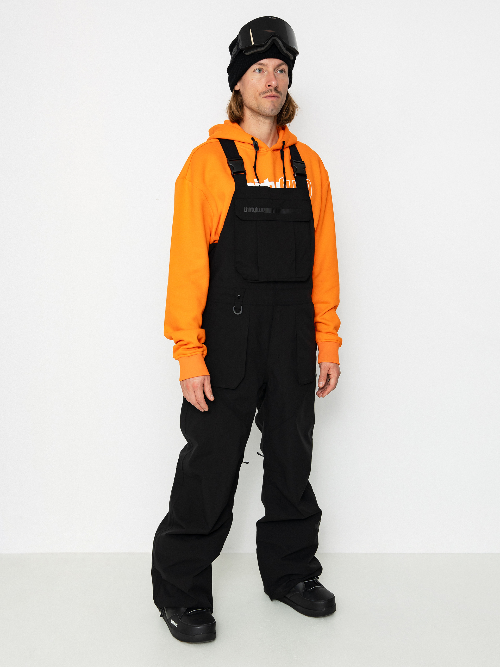 Pánské Snowboardové kalhoty ThirtyTwo Basement Bib (black)