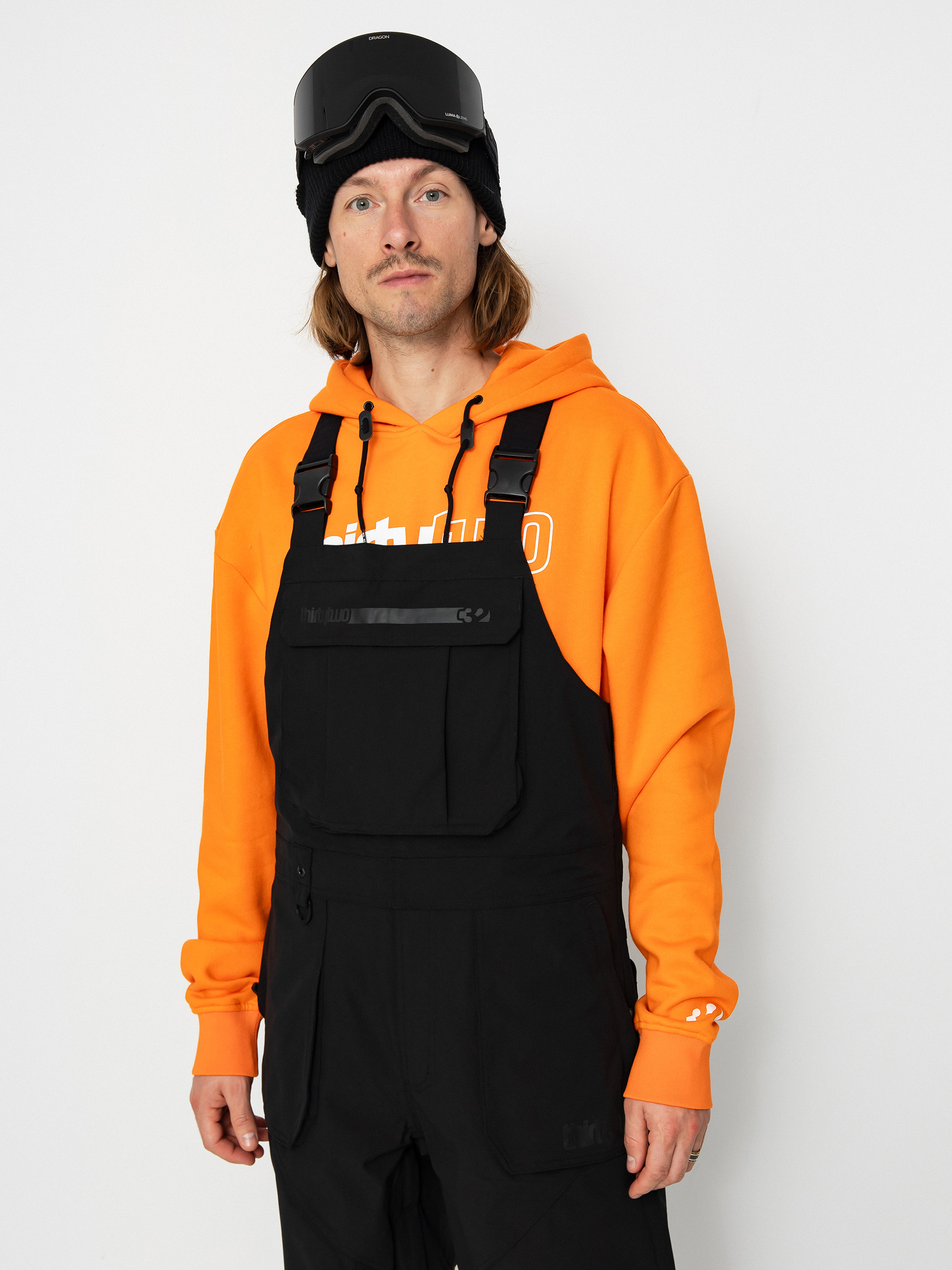 Pánské Snowboardové kalhoty ThirtyTwo Basement Bib (black)