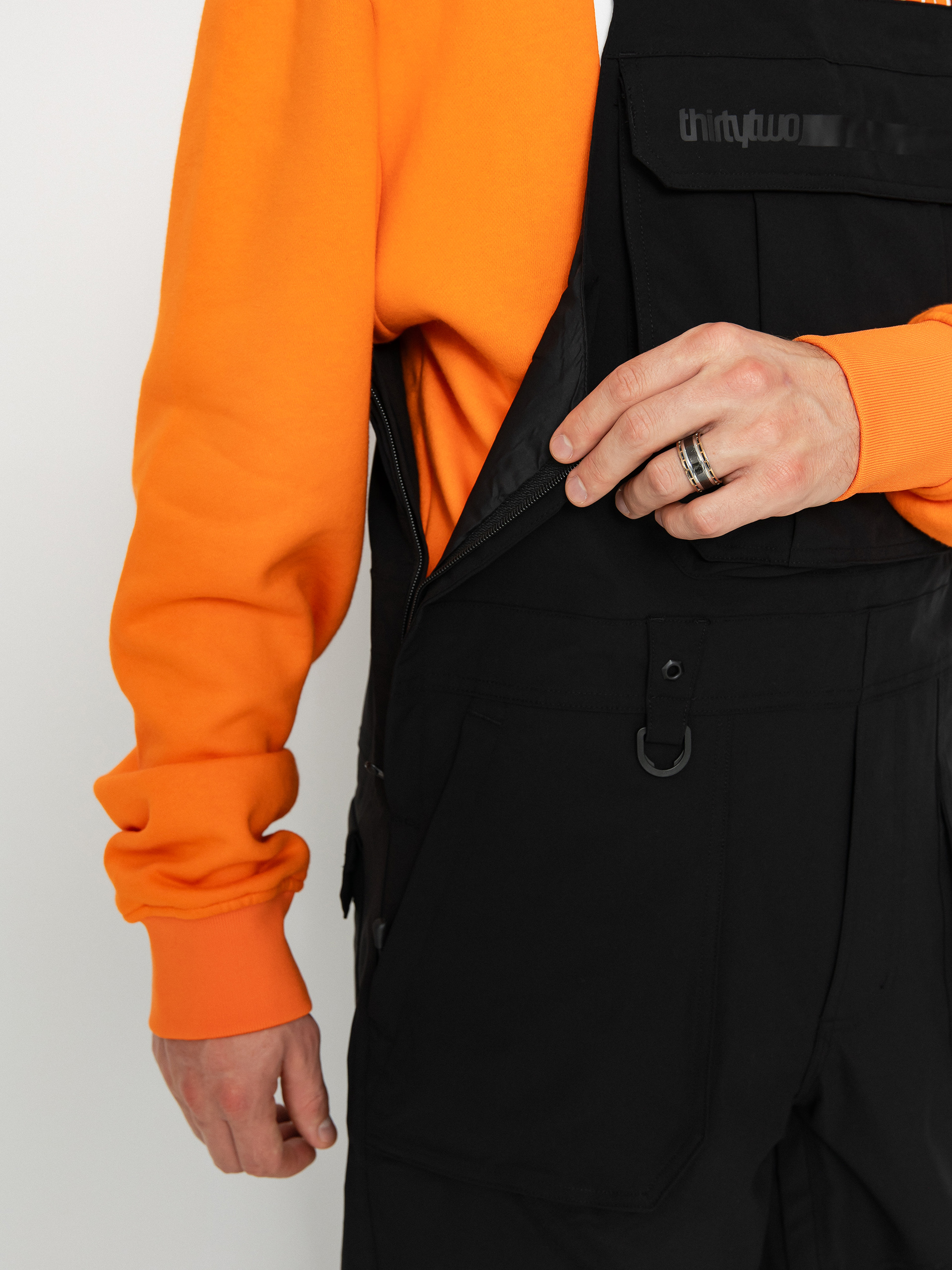 Pánské Snowboardové kalhoty ThirtyTwo Basement Bib (black)