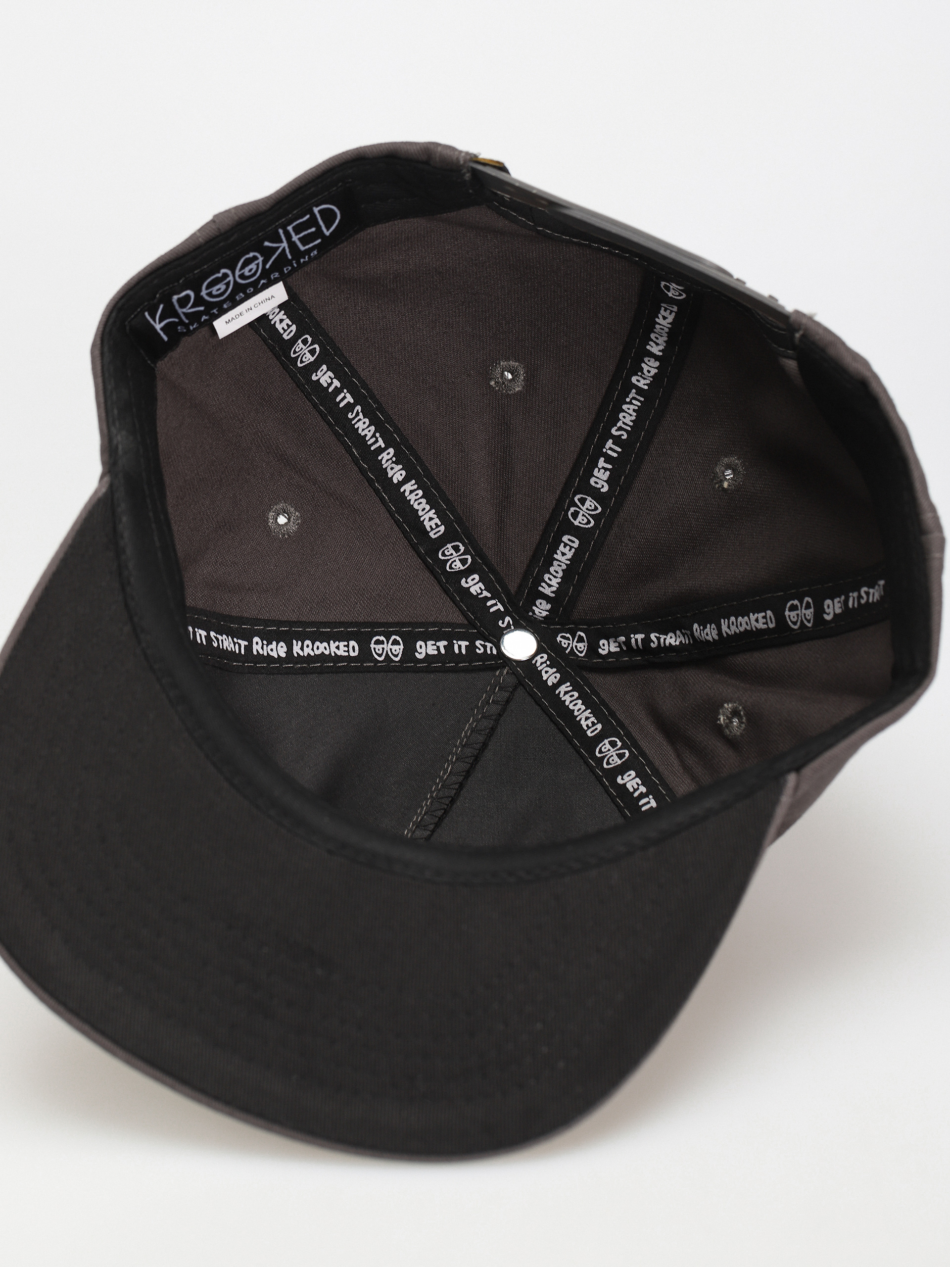 Kšiltovka Krooked Adj Style Snapback (charcoal/black)