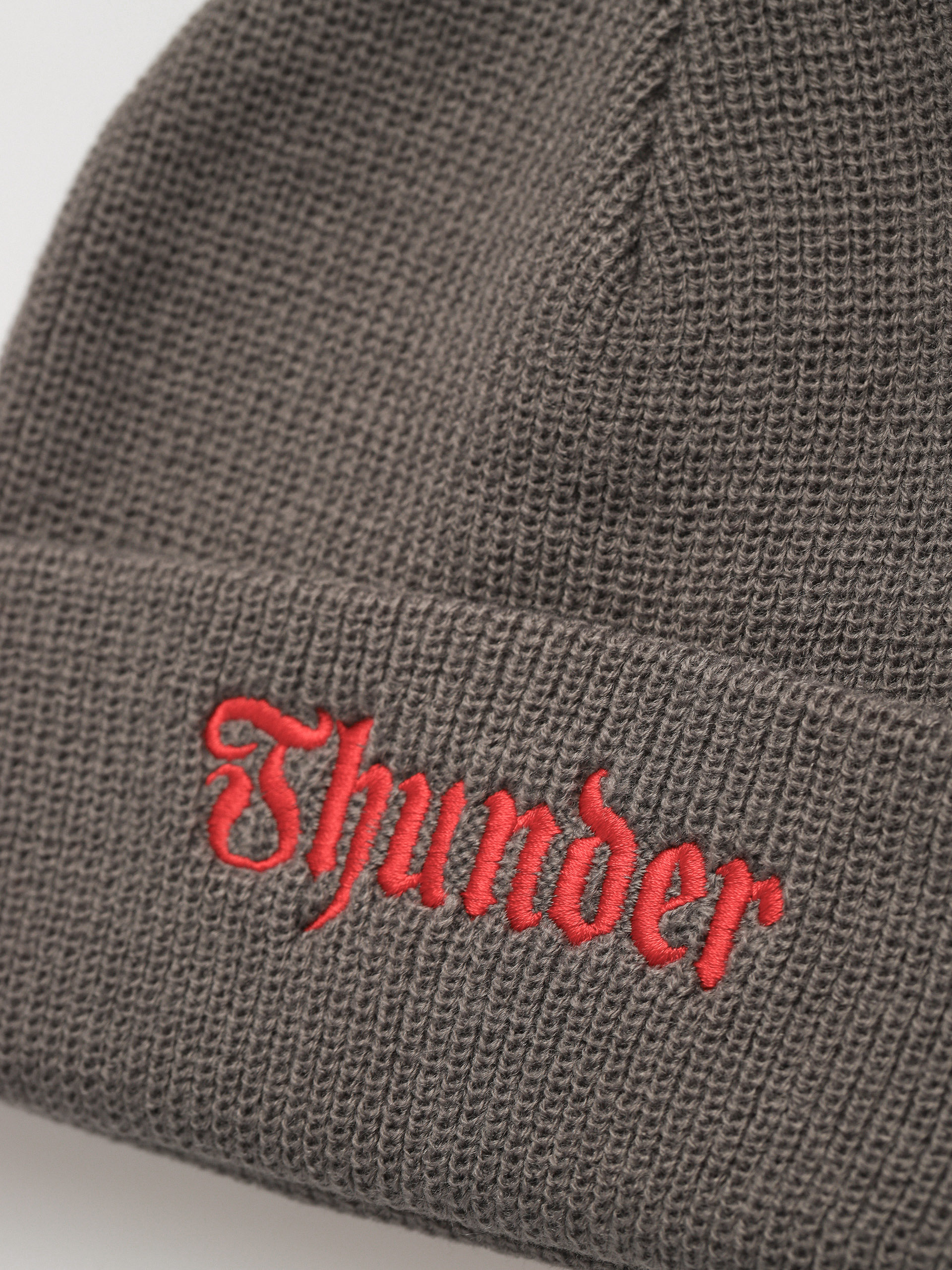 Čepice Thunder Script Cuff Beanie (charcoal/red)