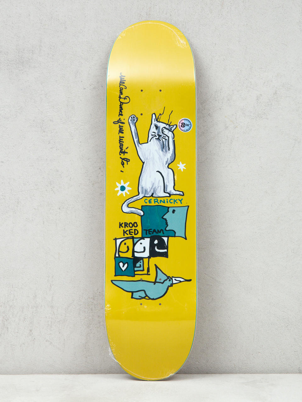 Deska Krooked New Pro One Off (yellow)