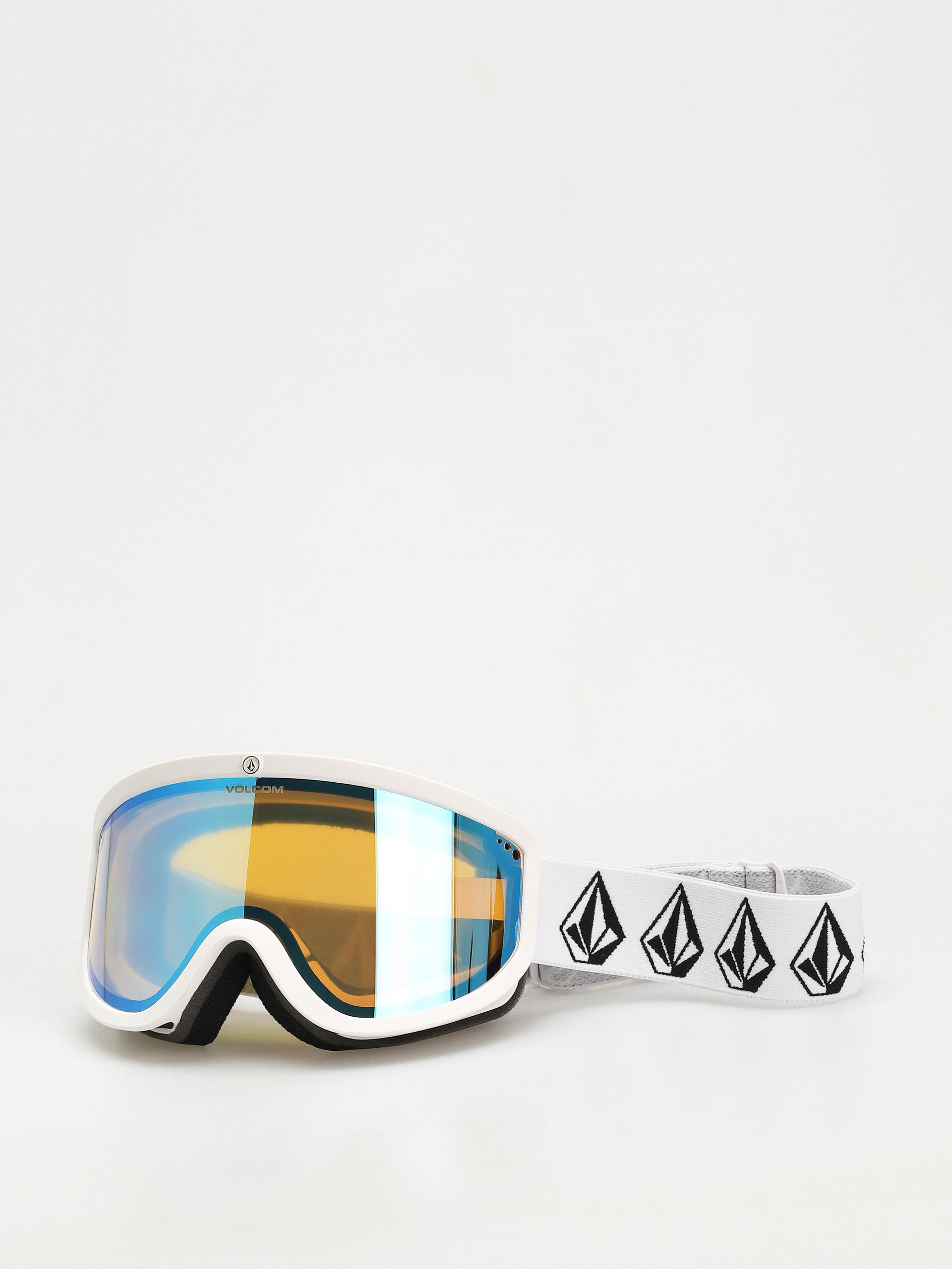 Bru00fdle na snowboard Volcom Footprints (matte white stone/ice chrome+bl dark grey)