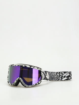 Brýle na snowboard Volcom Footprints (op art/purple chrome+bl yellow)
