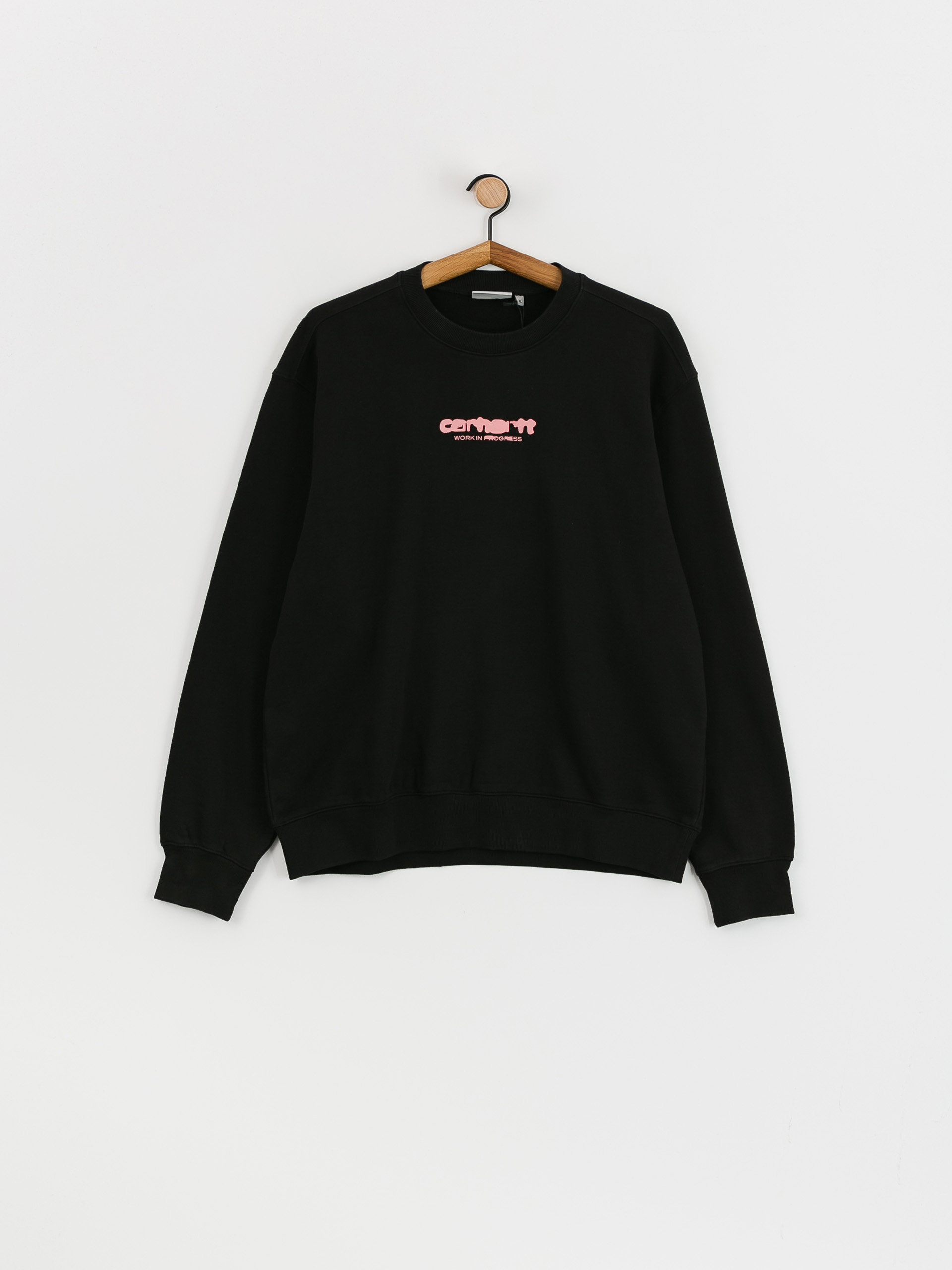 Mikina Carhartt WIP Ink Bleed (black/pink)