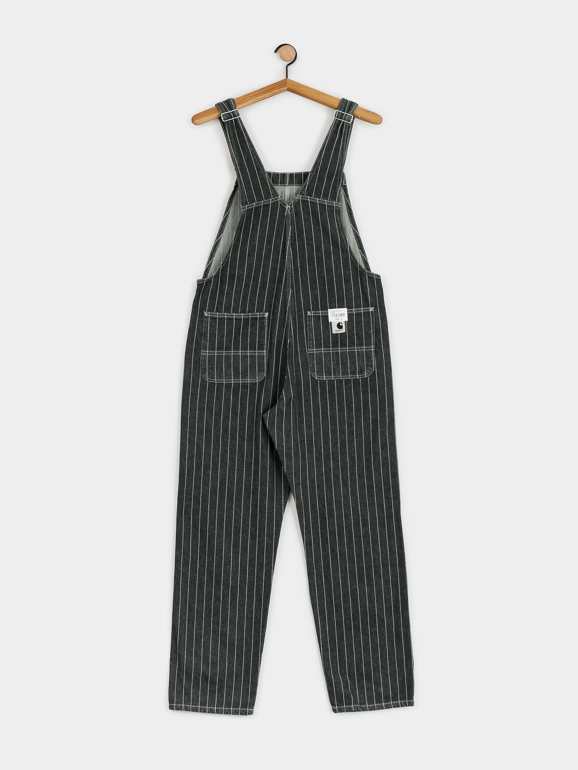 Kalhoty Carhartt WIP Orlean Bib Wmn (orlean stripe/black/white)