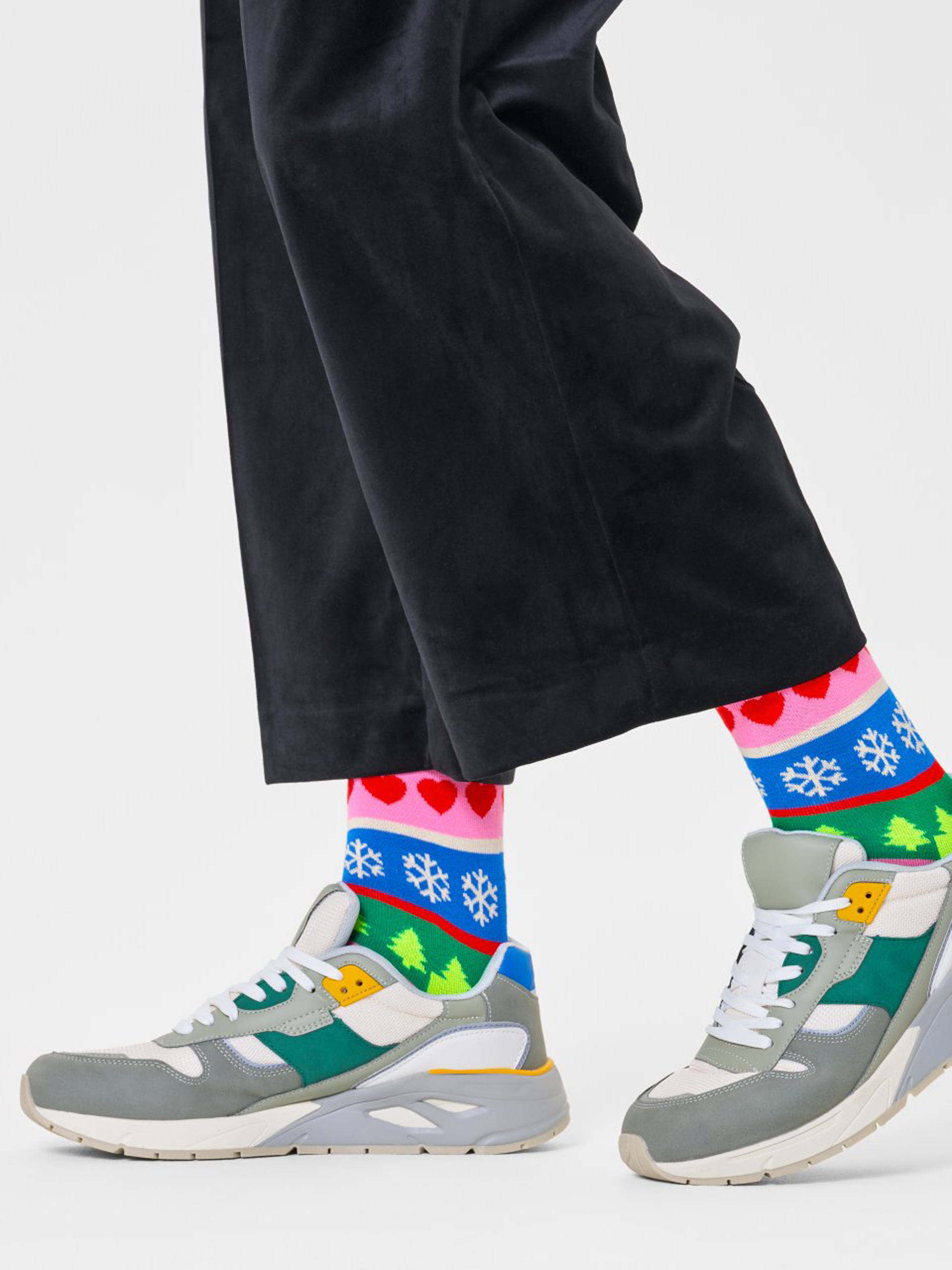 Ponožky Happy Socks Christmas Stripe (red)