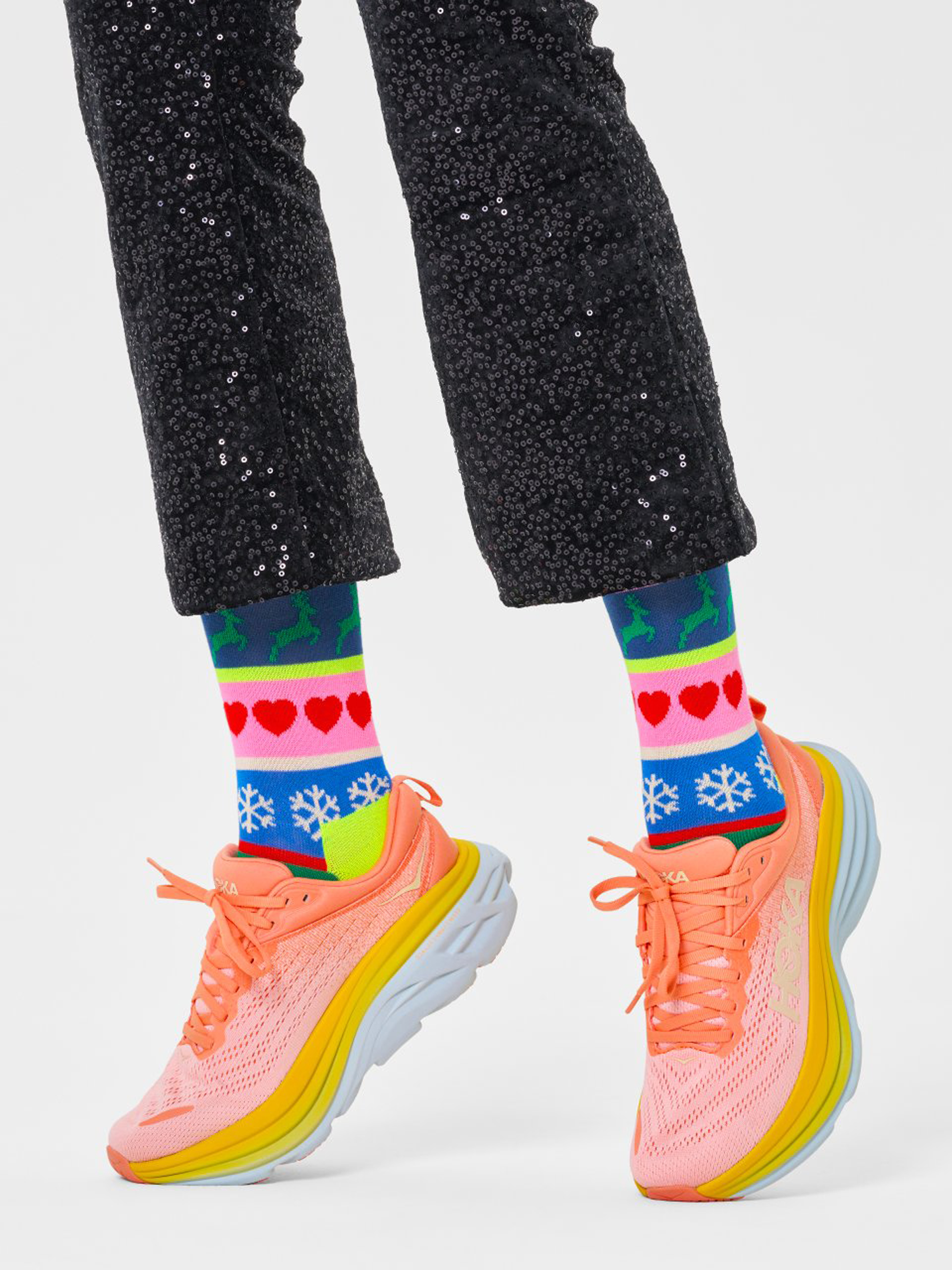 Ponožky Happy Socks Christmas Stripe (red)