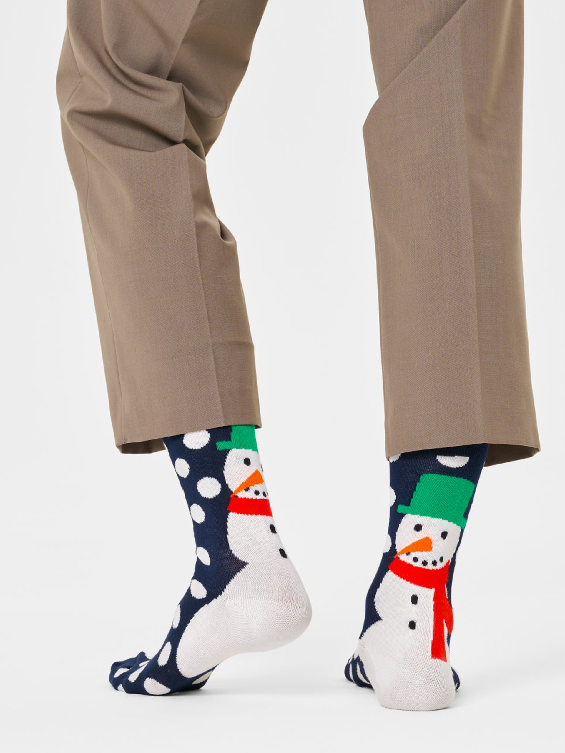 Ponožky Happy Socks Jumbo Snowman (navy)