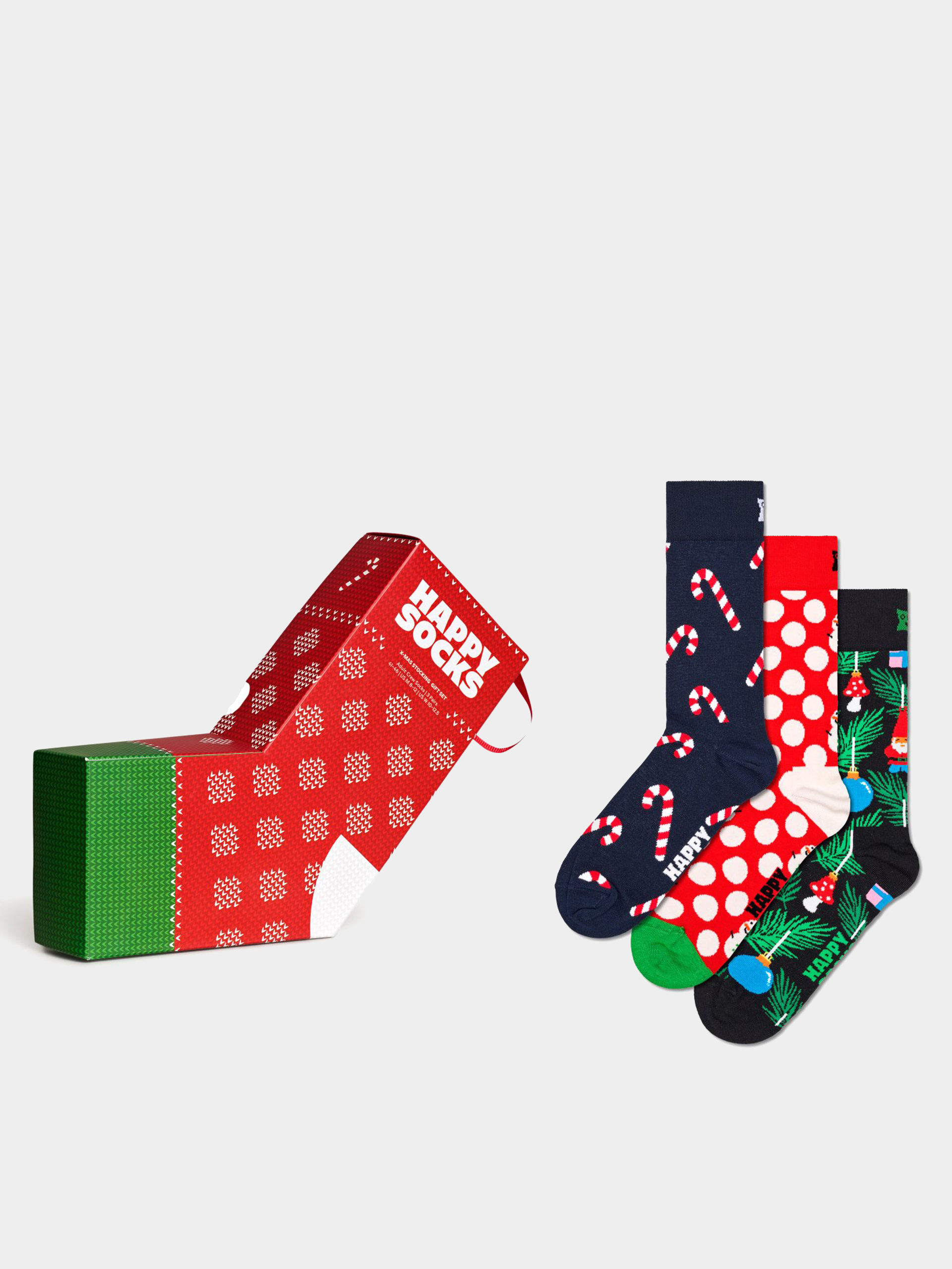 Ponožky Happy Socks 3 Pack X Mas Stockings Gift Set (navy)