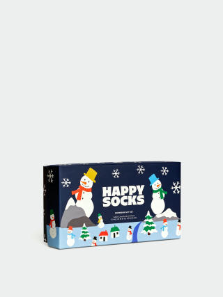 Ponožky Happy Socks 3 Pack Snowmans Gift Set (navy)